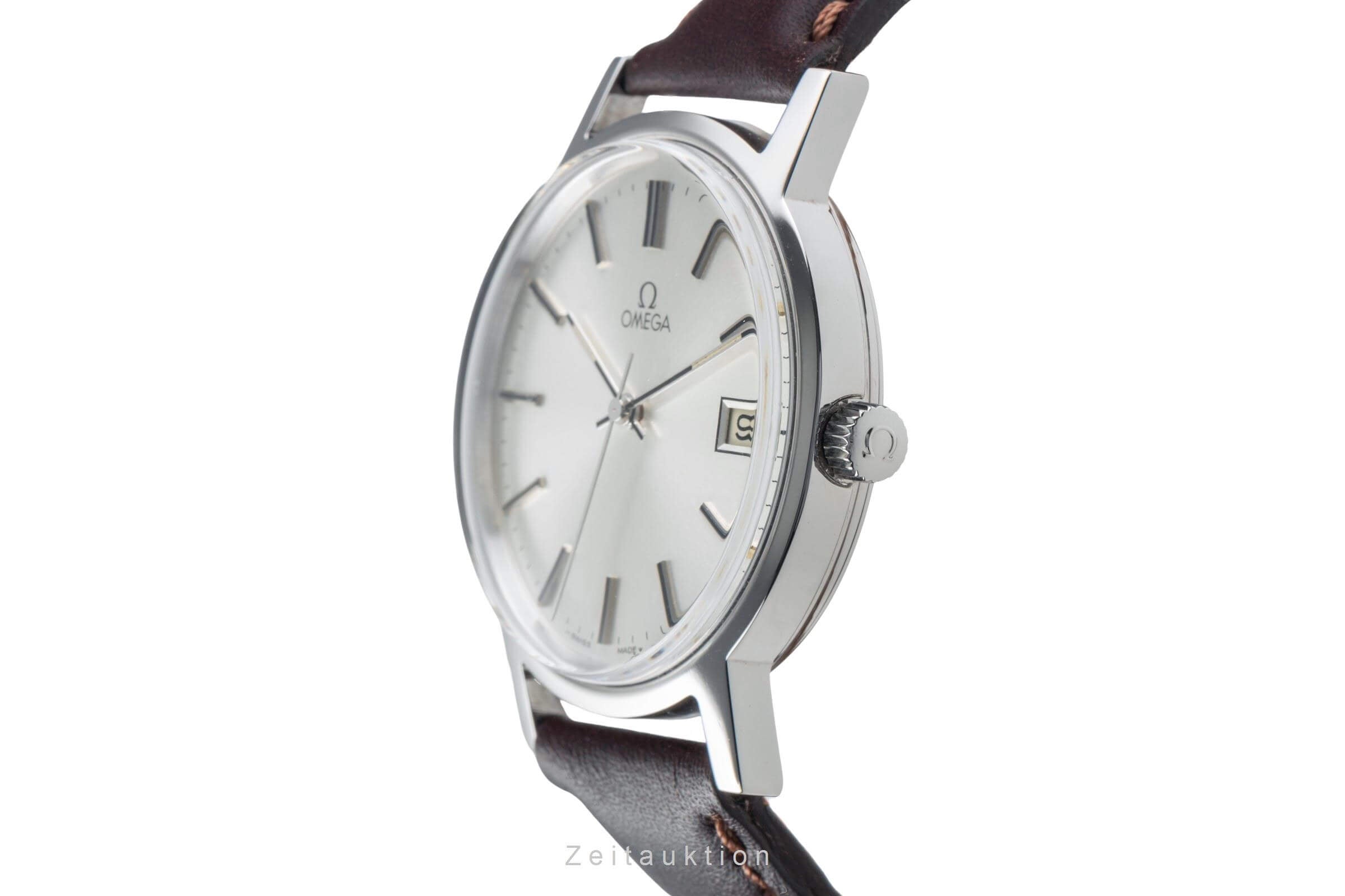 Omega Geneve acier à remontage manuel montre pour hommes 136.0104 Vintage  [2404451]