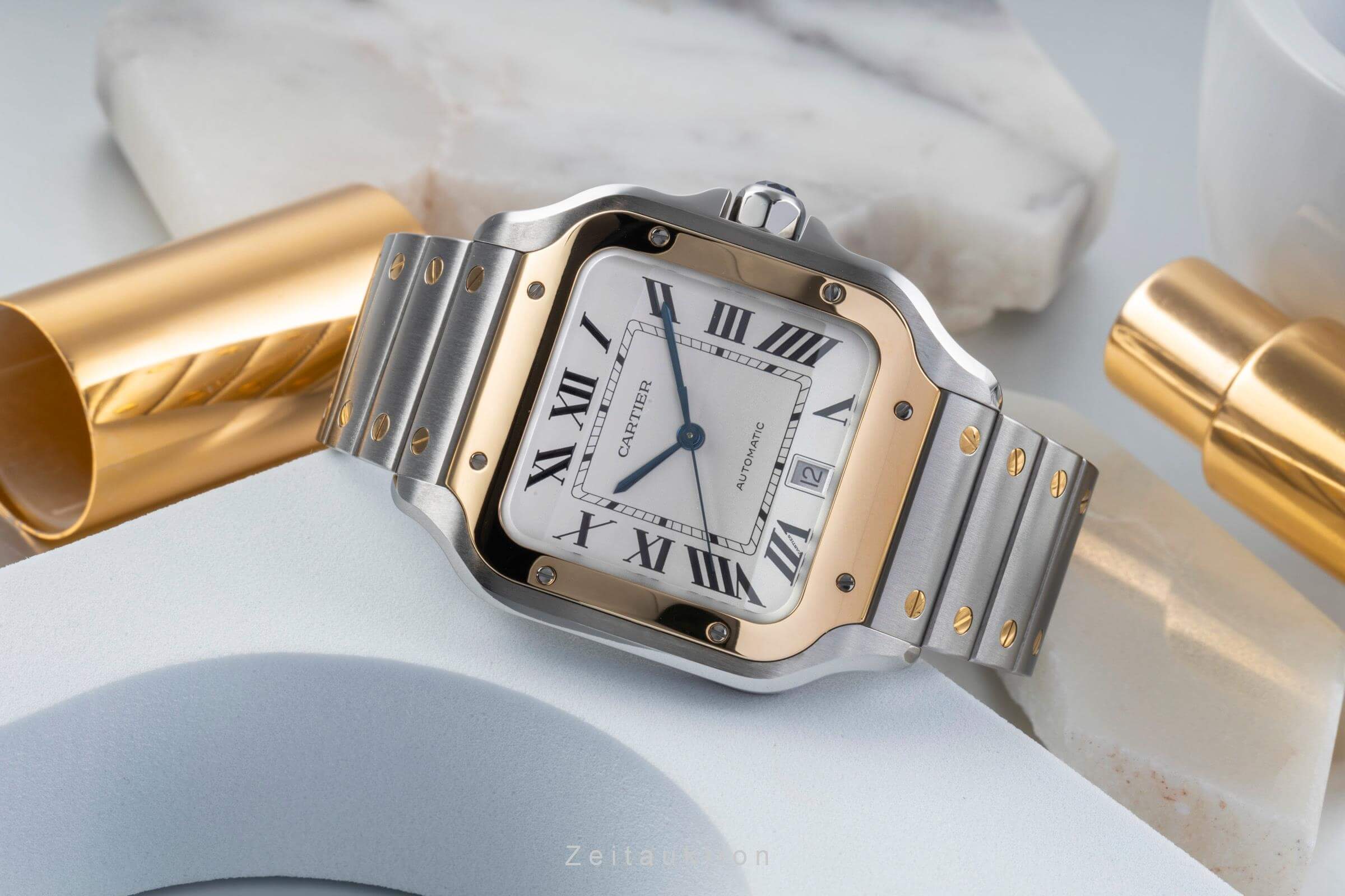 Cartier Santos acero / oro automático reloj para caballeros W2SA0006  [2404535]