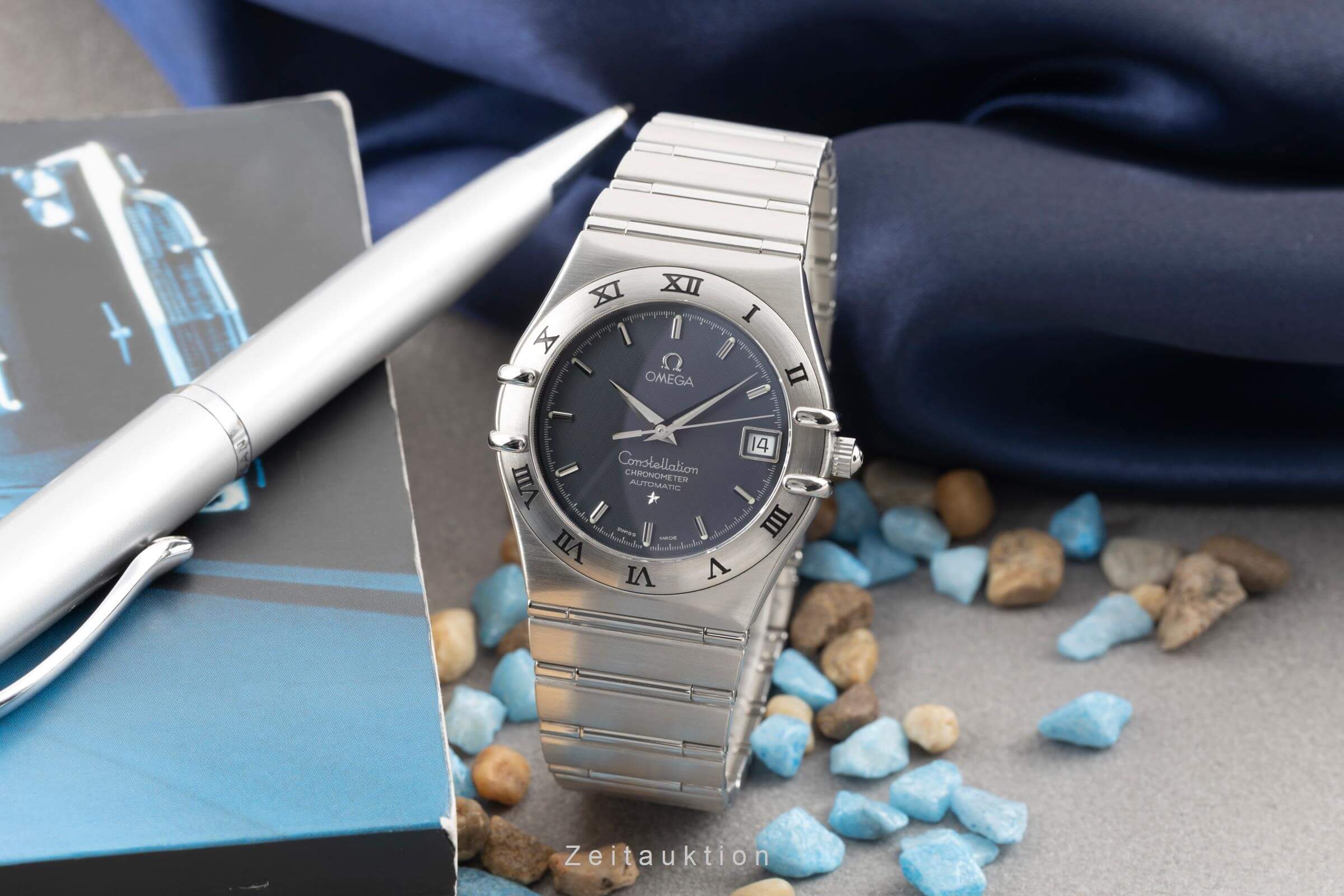 Omega Constellation acier automatique montre pour hommes 1502.40.00   368.1201  LP: 3200EUR  [2404632]