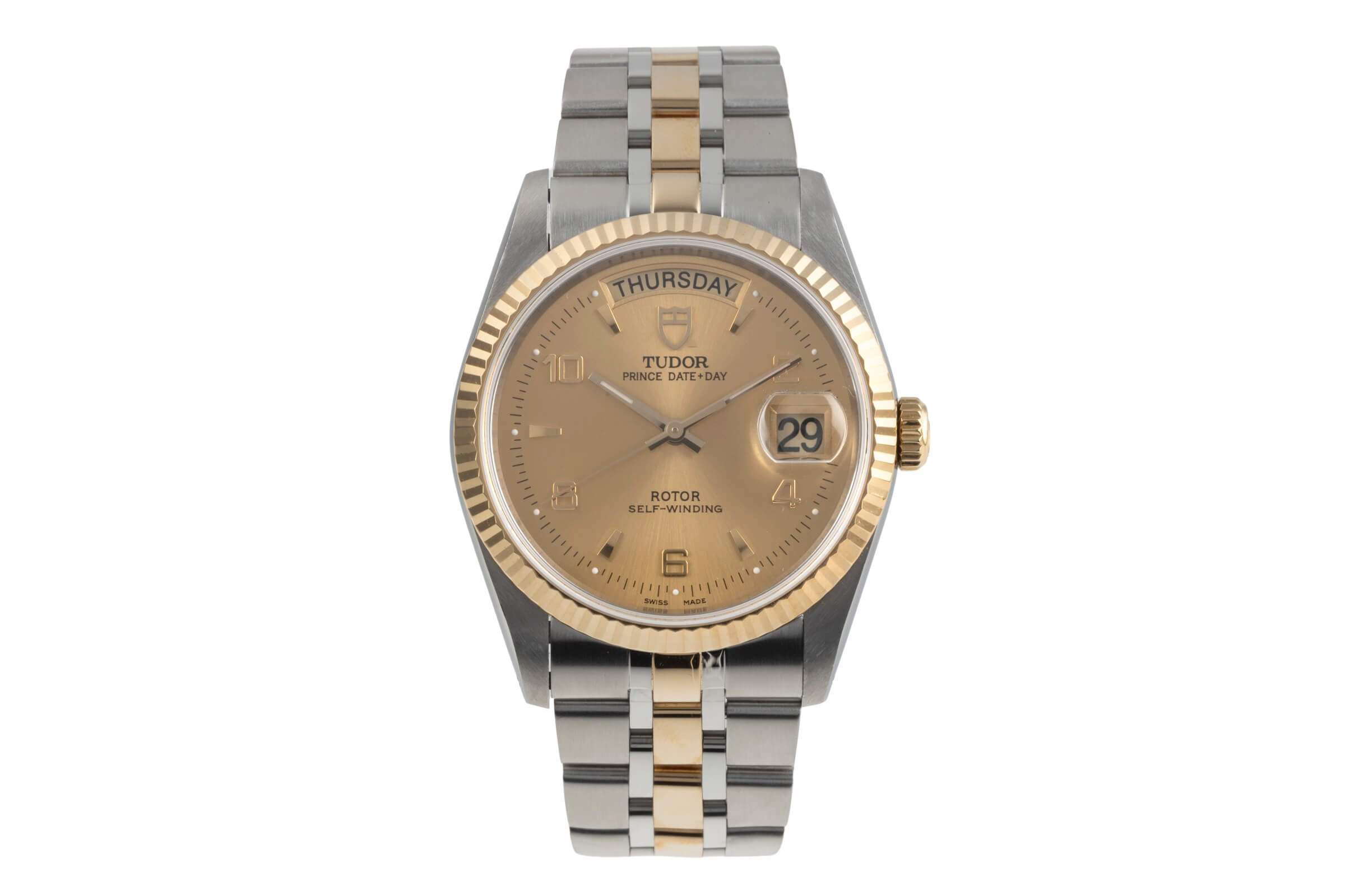 Tudor Date-Day acciaio / oro automatismo orologio da uomo 76213  [2404679]