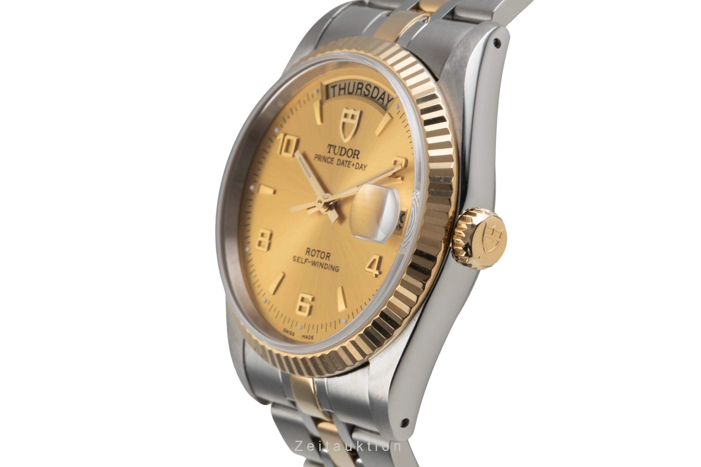 Tudor Date-Day acciaio / oro automatismo orologio da uomo 76213  [2404679]