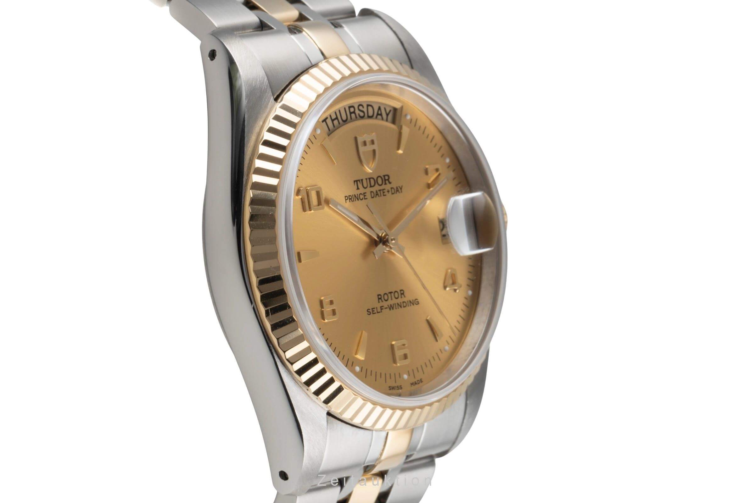 Tudor Date-Day acciaio / oro automatismo orologio da uomo 76213  [2404679]