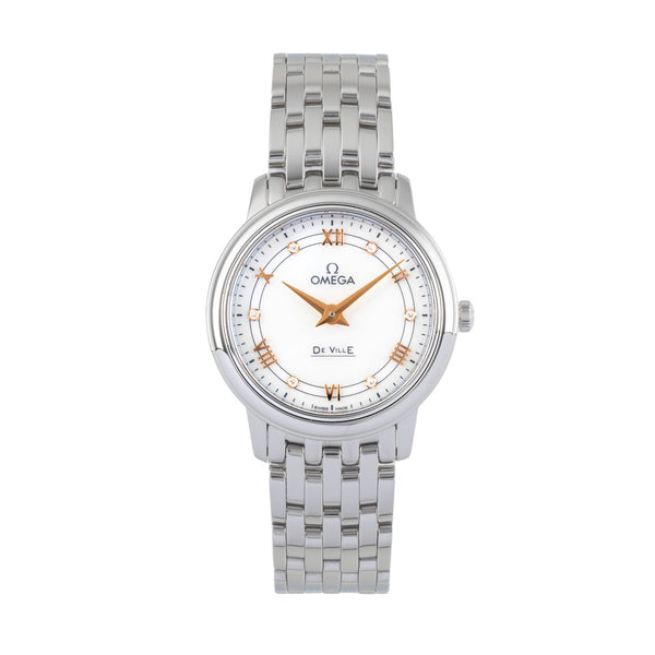 Omega De Ville steel quartz women's watch 424.10.27.60.55.001 LP: 3400EUR  [2404700]