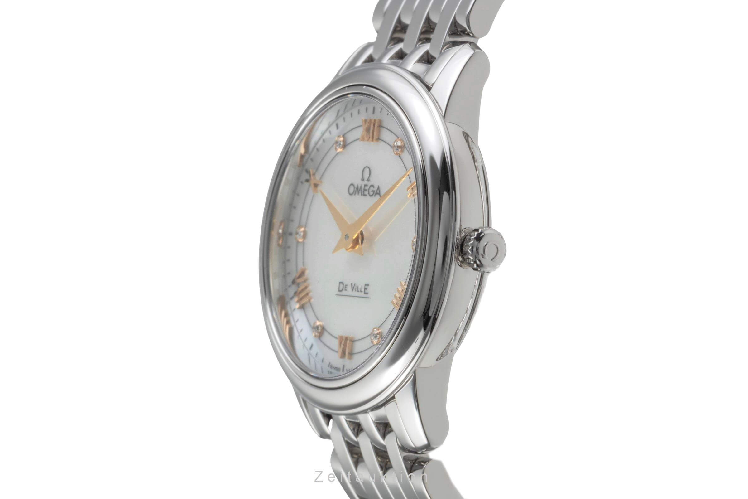 Omega De Ville steel quartz women's watch 424.10.27.60.55.001 LP: 3400EUR  [2404700]