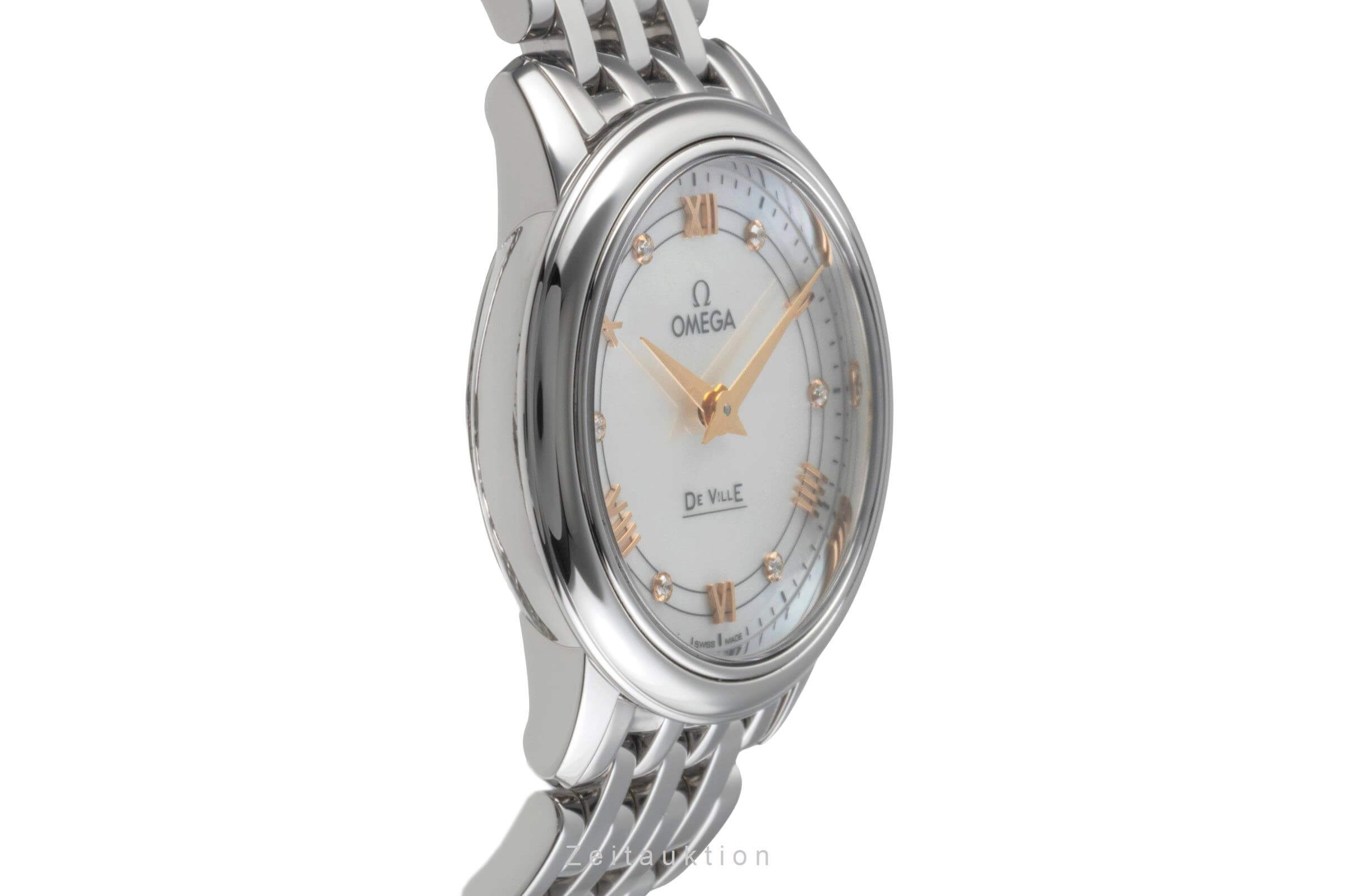Omega De Ville steel quartz women's watch 424.10.27.60.55.001 LP: 3400EUR  [2404700]