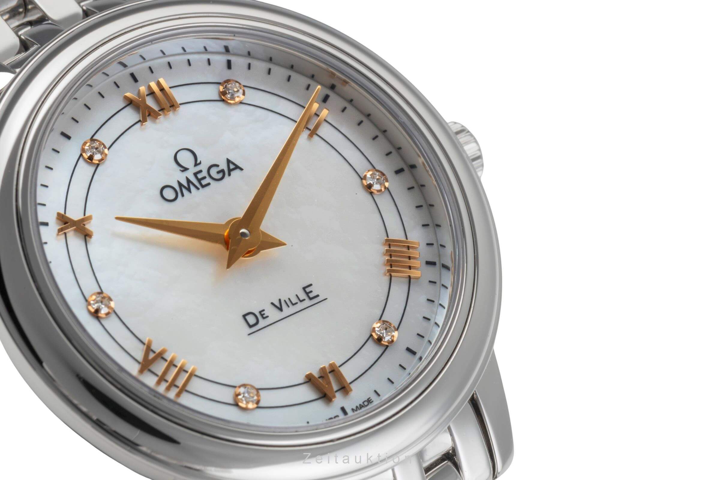 Omega De Ville steel quartz women's watch 424.10.27.60.55.001 LP: 3400EUR  [2404700]