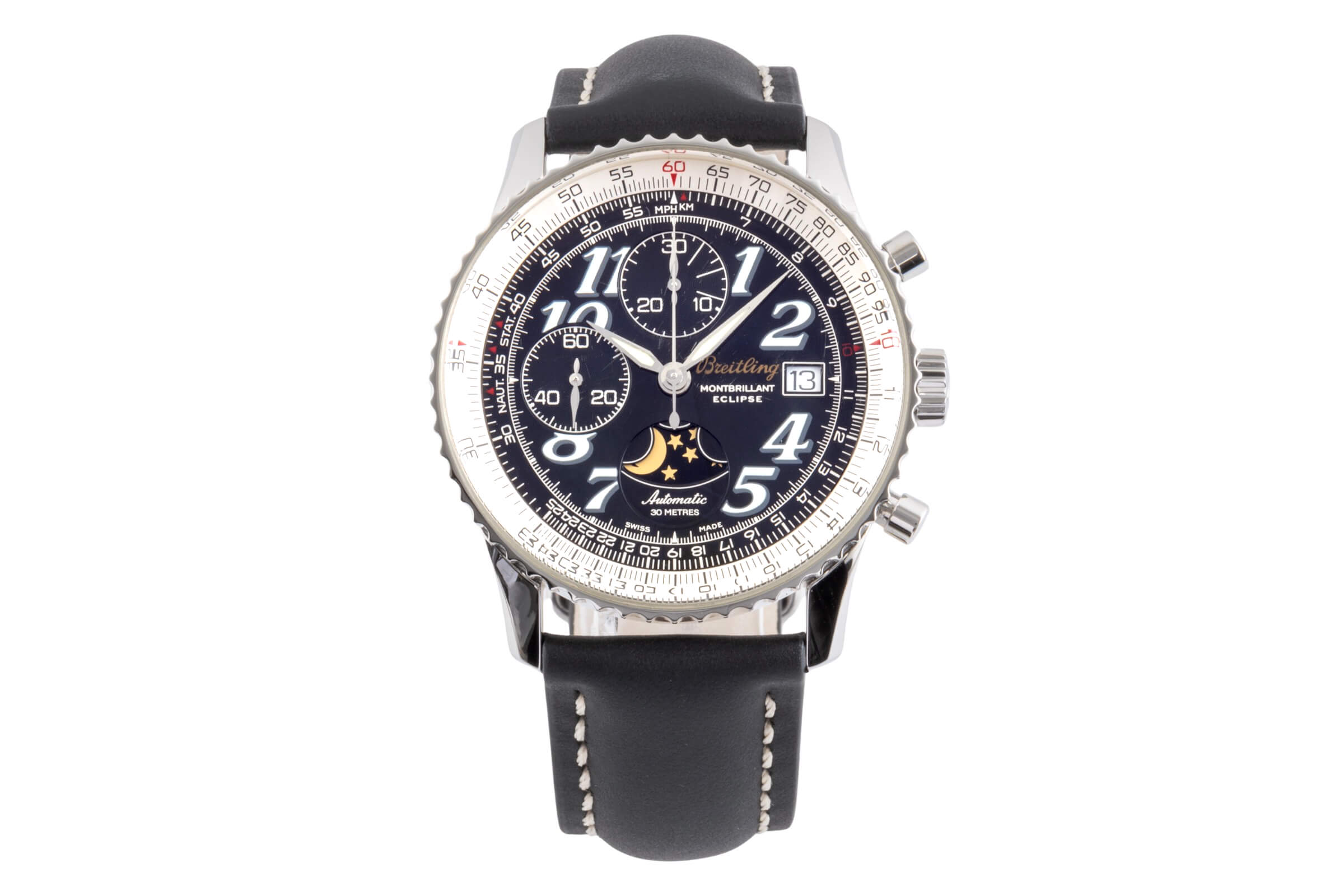 Breitling Montbrillant Eclipse Chronograph Automatik Stahl Herrenuhr Ref. A43030 [2404706]