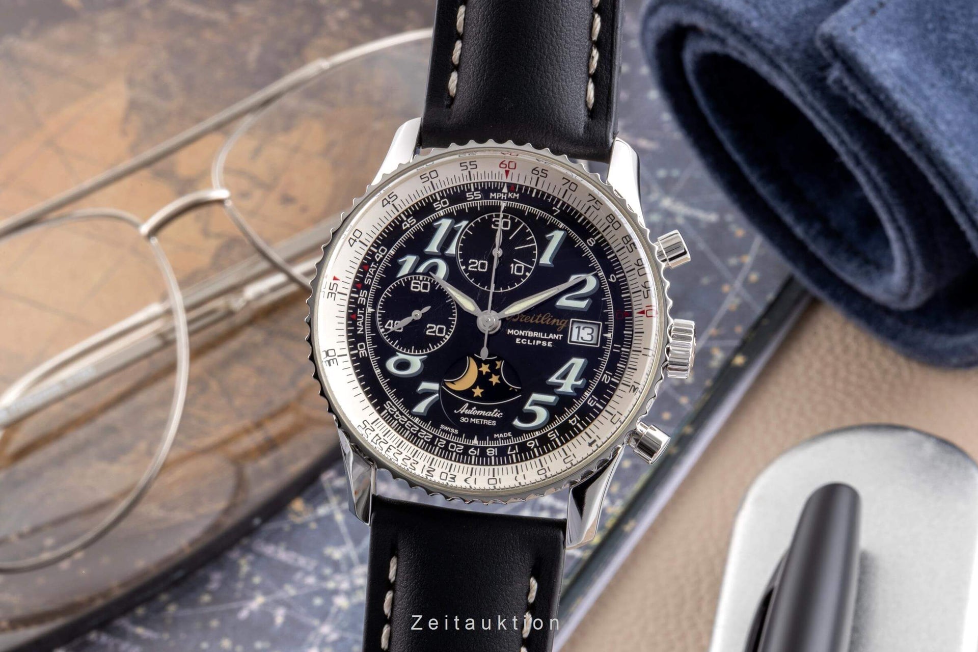 Montbrillant chronograph steel automatic watch A43030 [ ]