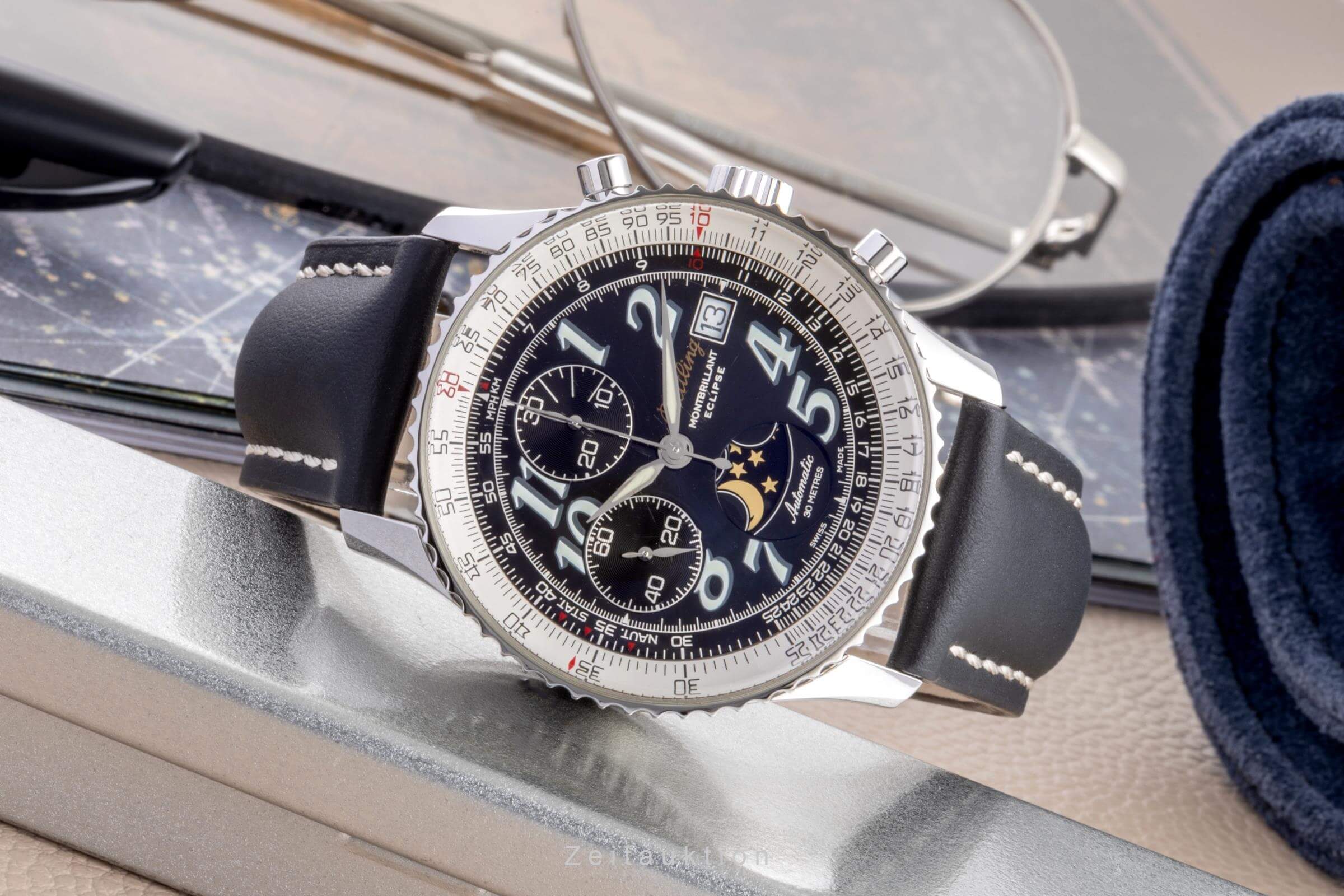 Breitling Montbrillant Eclipse Chronograph Automatik Stahl Herrenuhr Ref. A43030 [2404706]