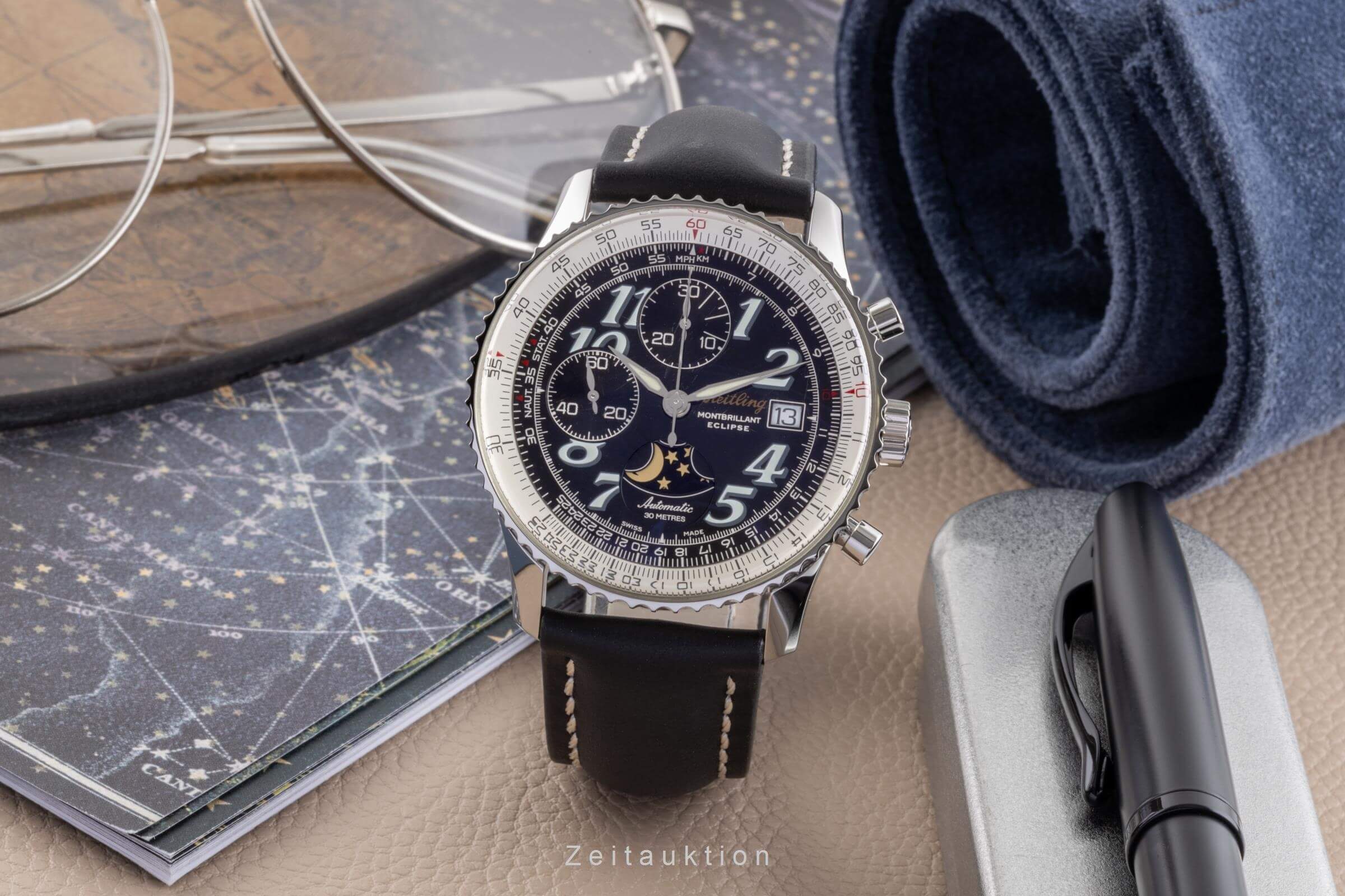 Breitling Montbrillant Eclipse Chronograph Automatik Stahl Herrenuhr Ref. A43030 [2404706]