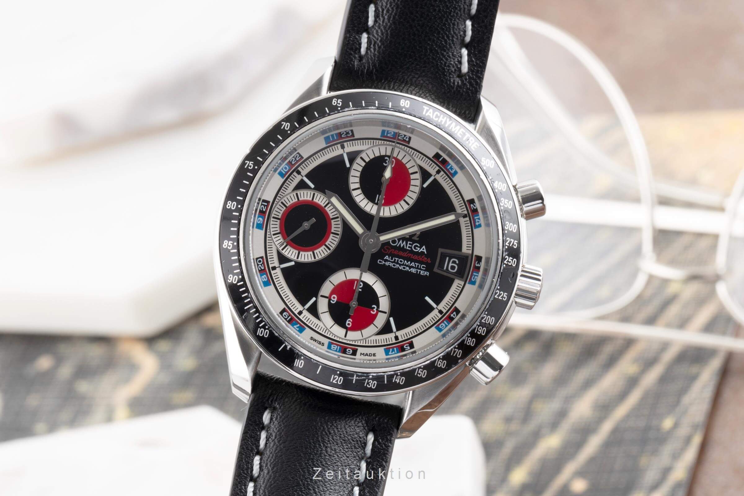 Omega Speedmaster chronograph steel automatic men's watch 3210.52.00, 178.0055  [2404880]