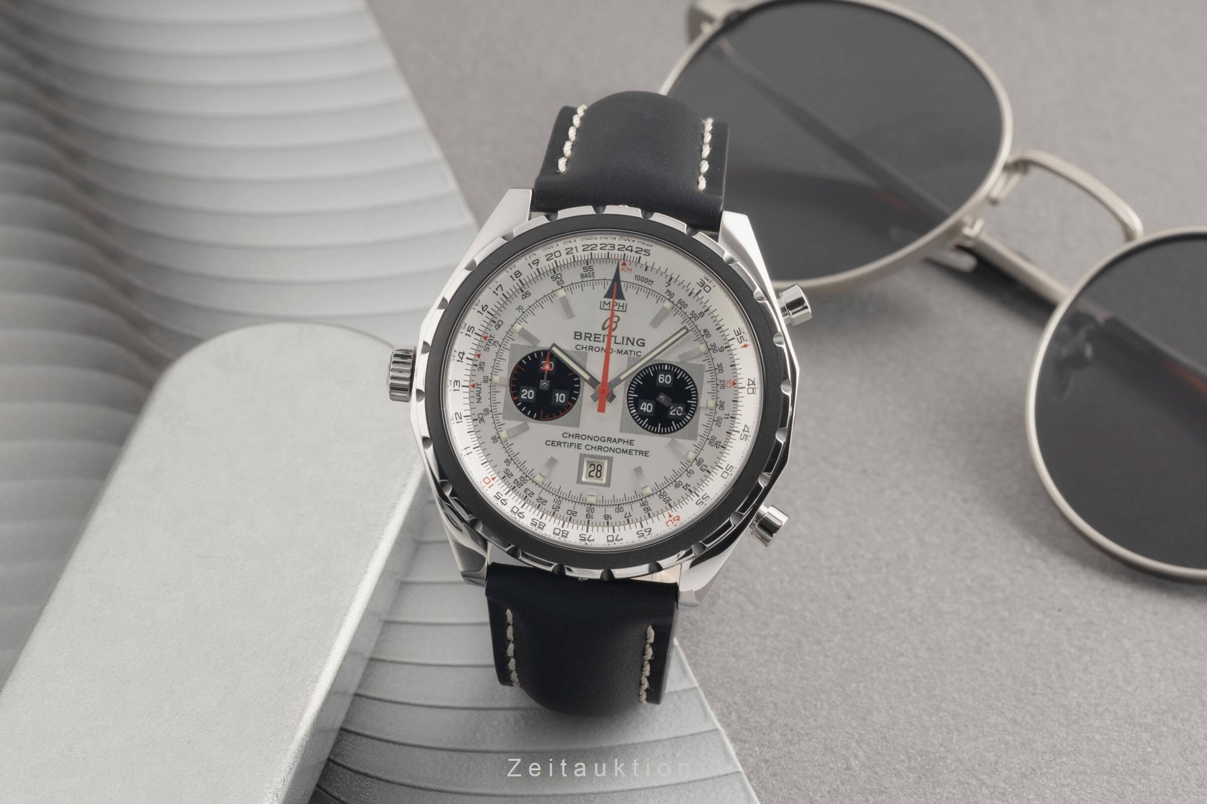 Breitling Chrono-Matic chronographe acier automatique montre pour hommes A41360  [2404911]