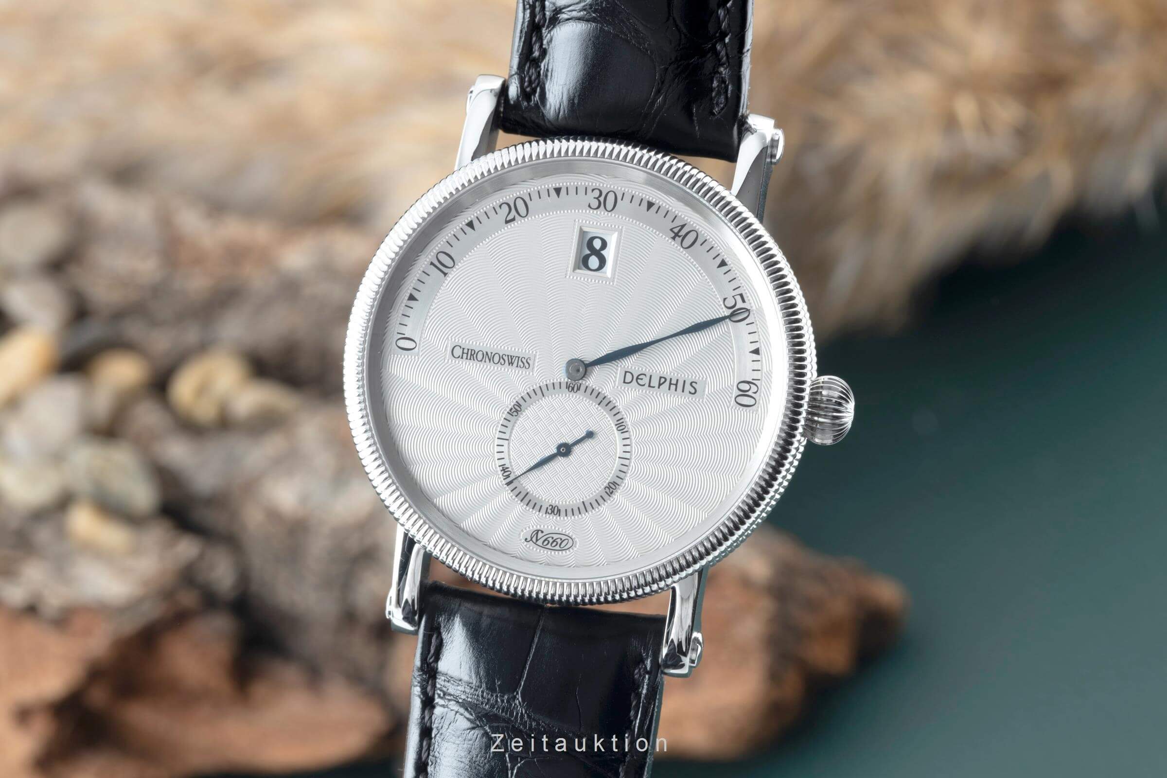 Chronoswiss Delphis Automatik Edelstahl Herrenuhr Glasboden Ref. CH1423  [2404918]