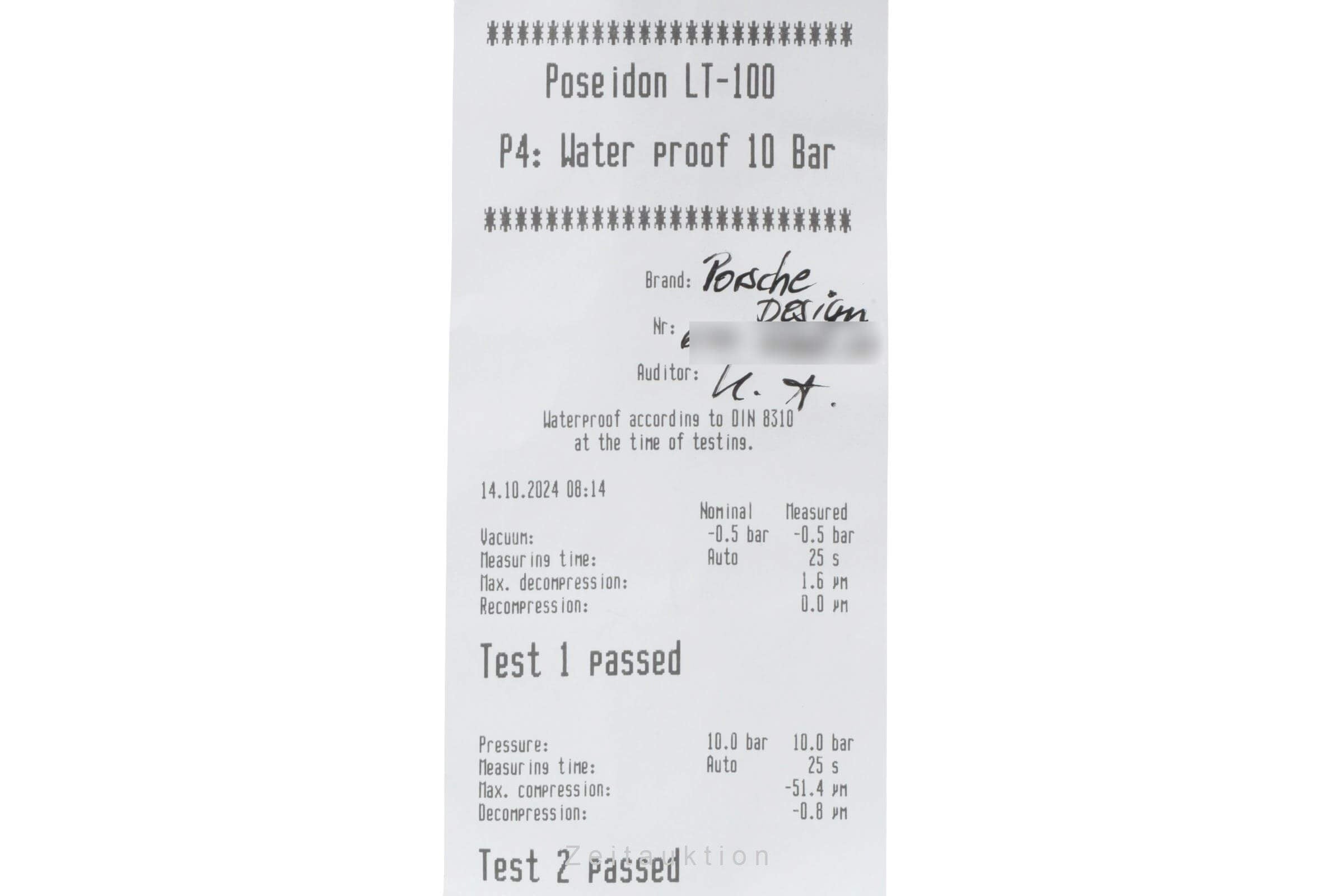 Porsche Design by Eterna Chronograph Automatik Titan Herrenuhr Ref. 674.6500.10  [2405137]