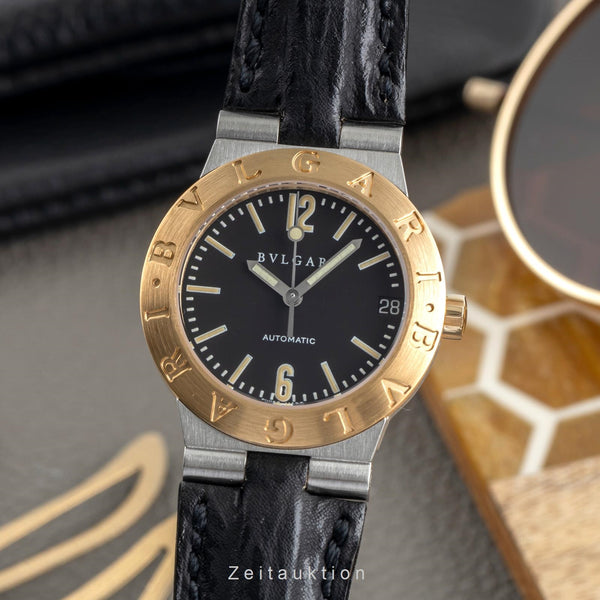 Bvlgari Diagono acier / or  quartz montre pour femmes LC29SG  [2405164]