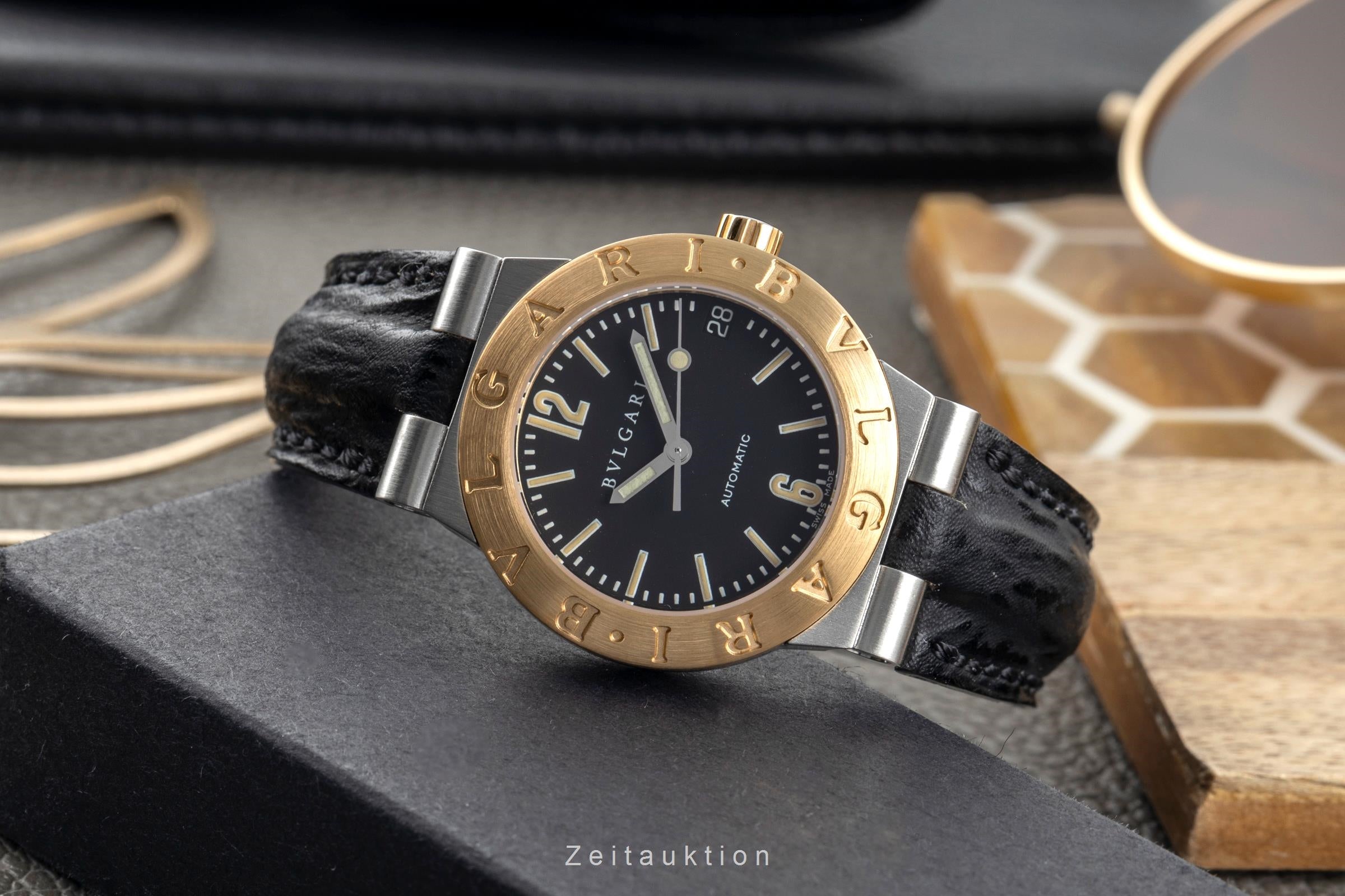 Bvlgari Diagono steel / gold quartz Kal. 3002, MBRA Ref. LC29SG