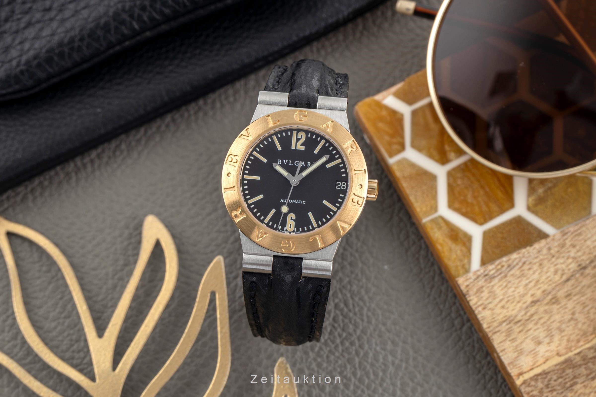 Bvlgari Diagono acier / or  quartz montre pour femmes LC29SG  [2405164]