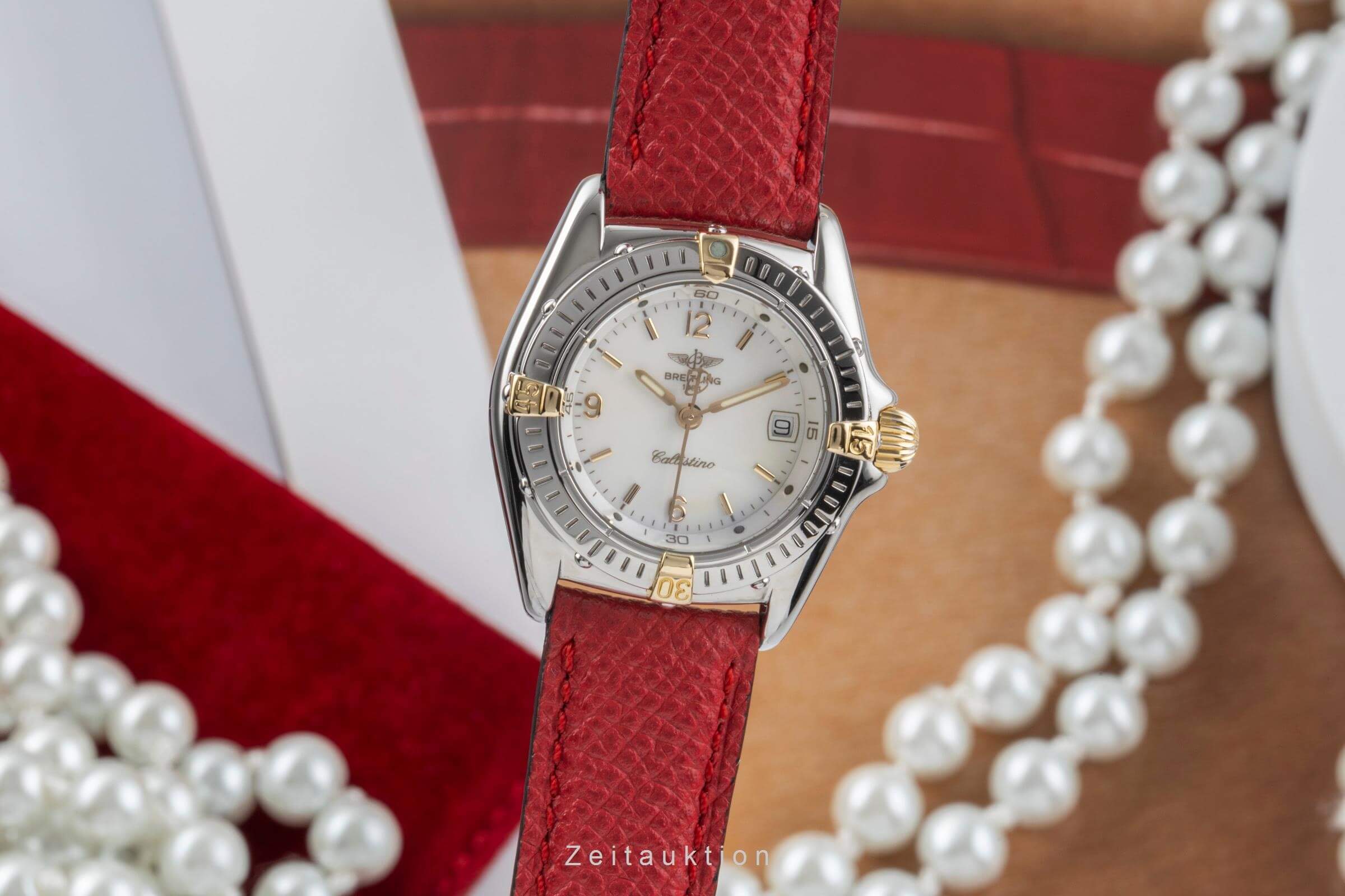 Breitling Callistino steel / gold quartz women's watch B52045  [2405340]