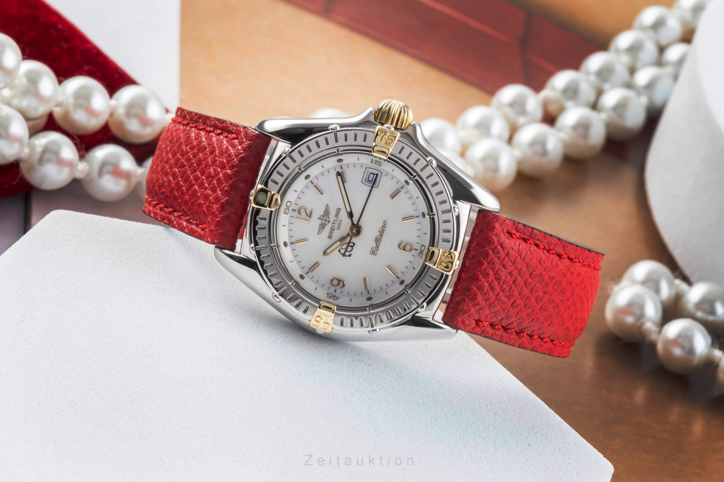 Breitling Callistino steel / gold quartz women's watch B52045  [2405340]