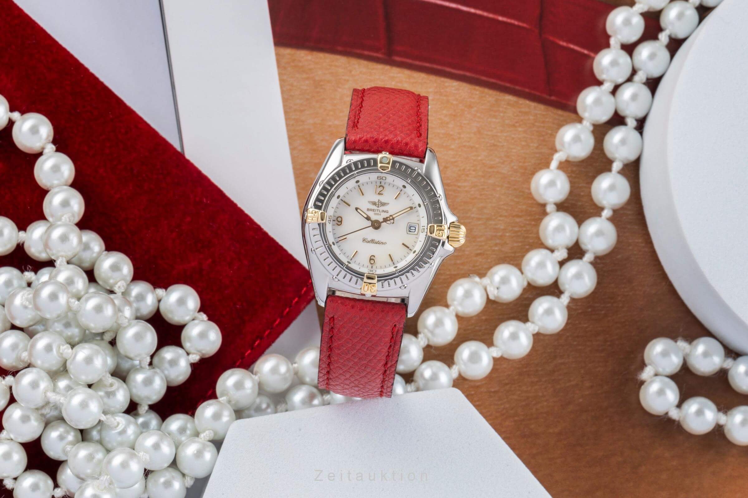 Breitling Callistino steel / gold quartz women's watch B52045  [2405340]