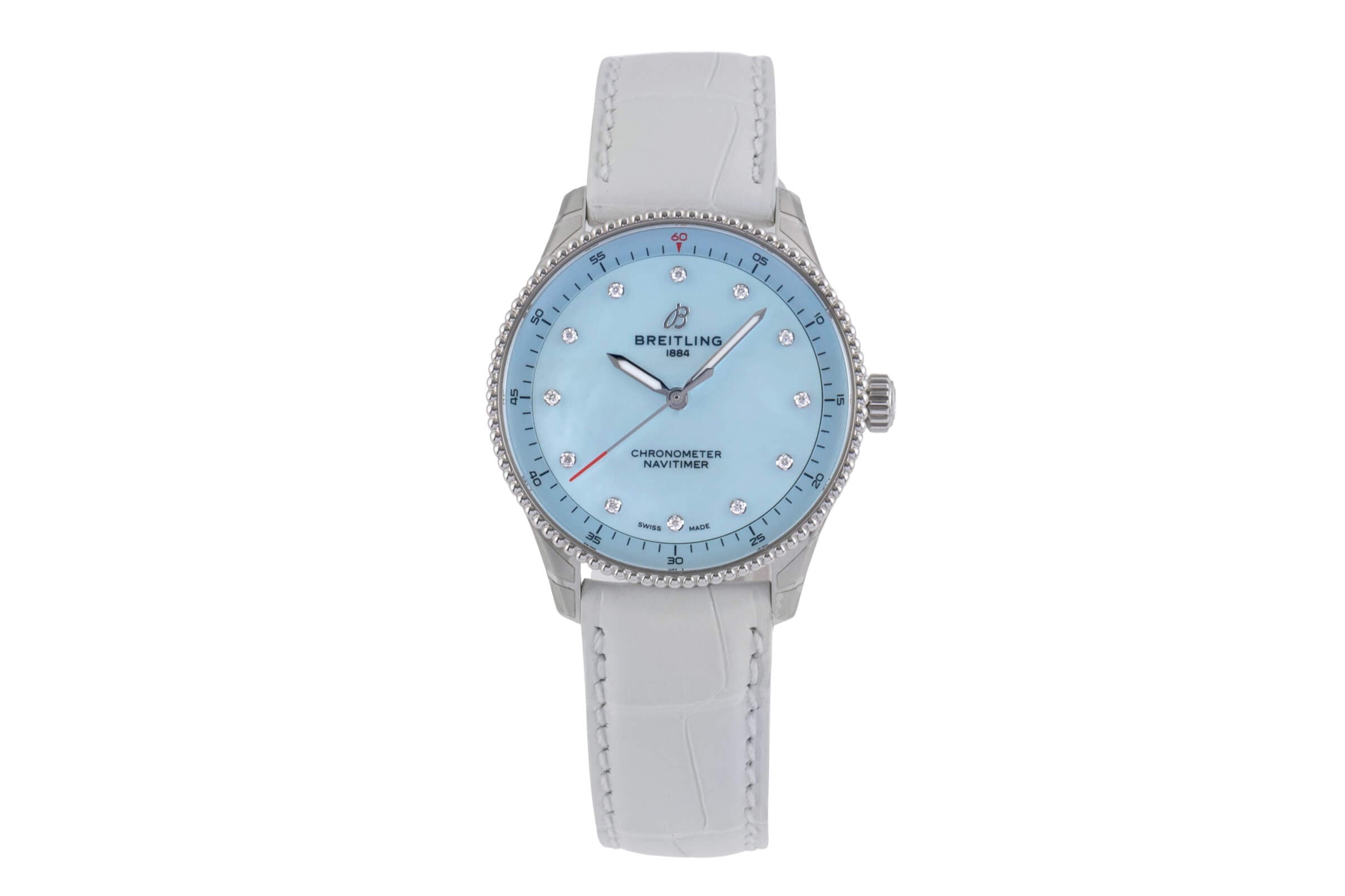 Breitling Navitimer acier quartz montre pour femmes A77320 LP: 4200EUR  [2405386]