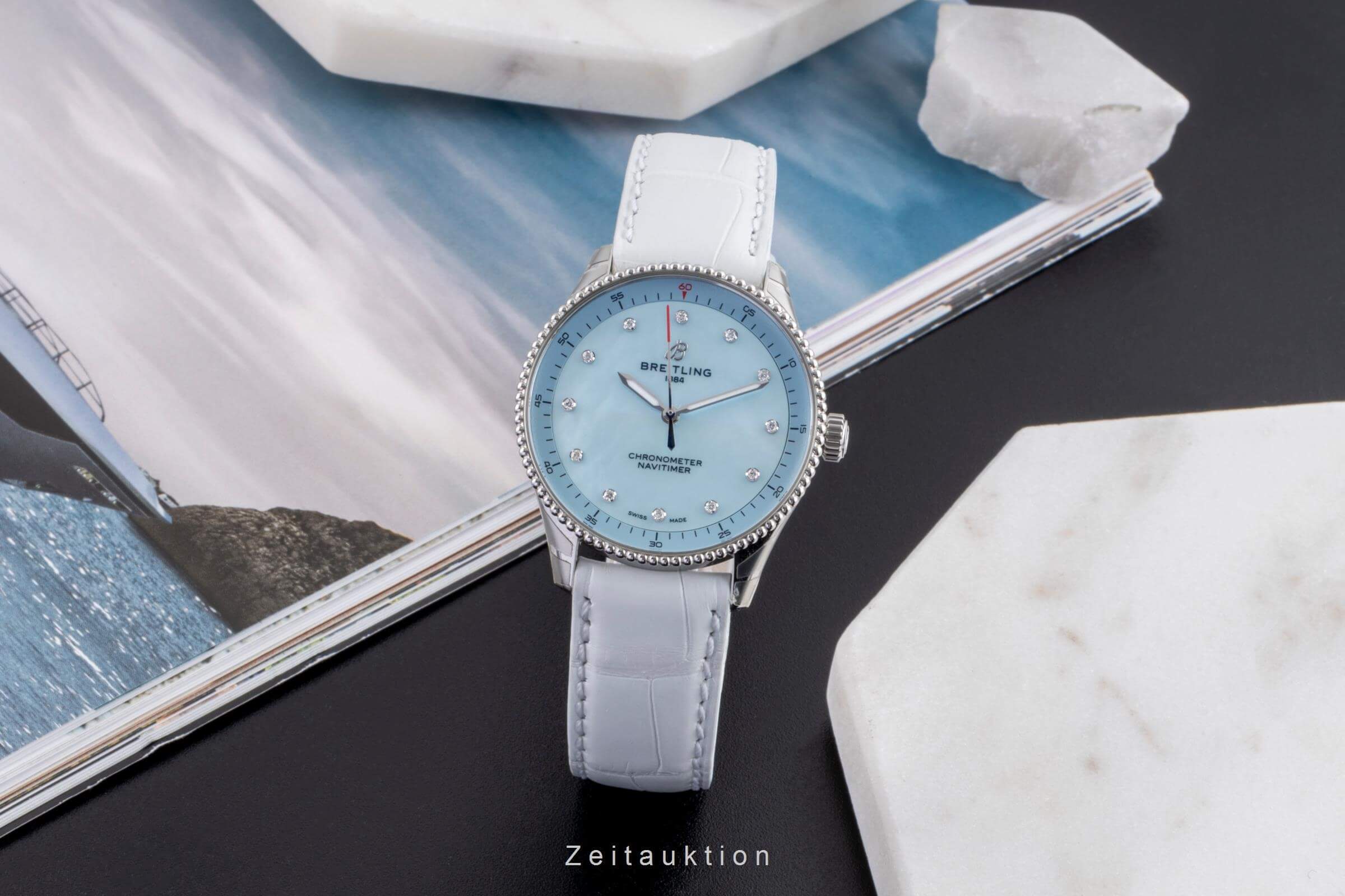 Breitling Navitimer acier quartz montre pour femmes A77320 LP: 4200EUR  [2405386]