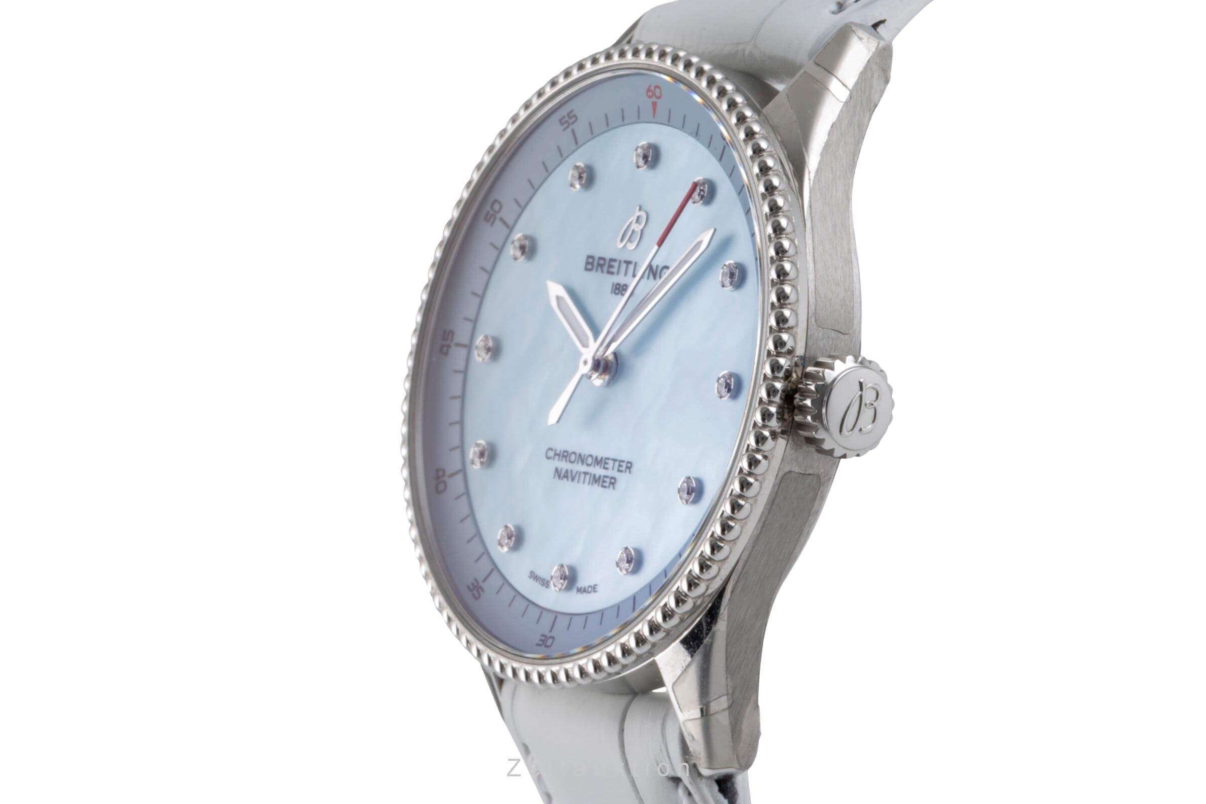 Breitling Navitimer acier quartz montre pour femmes A77320 LP: 4200EUR  [2405386]