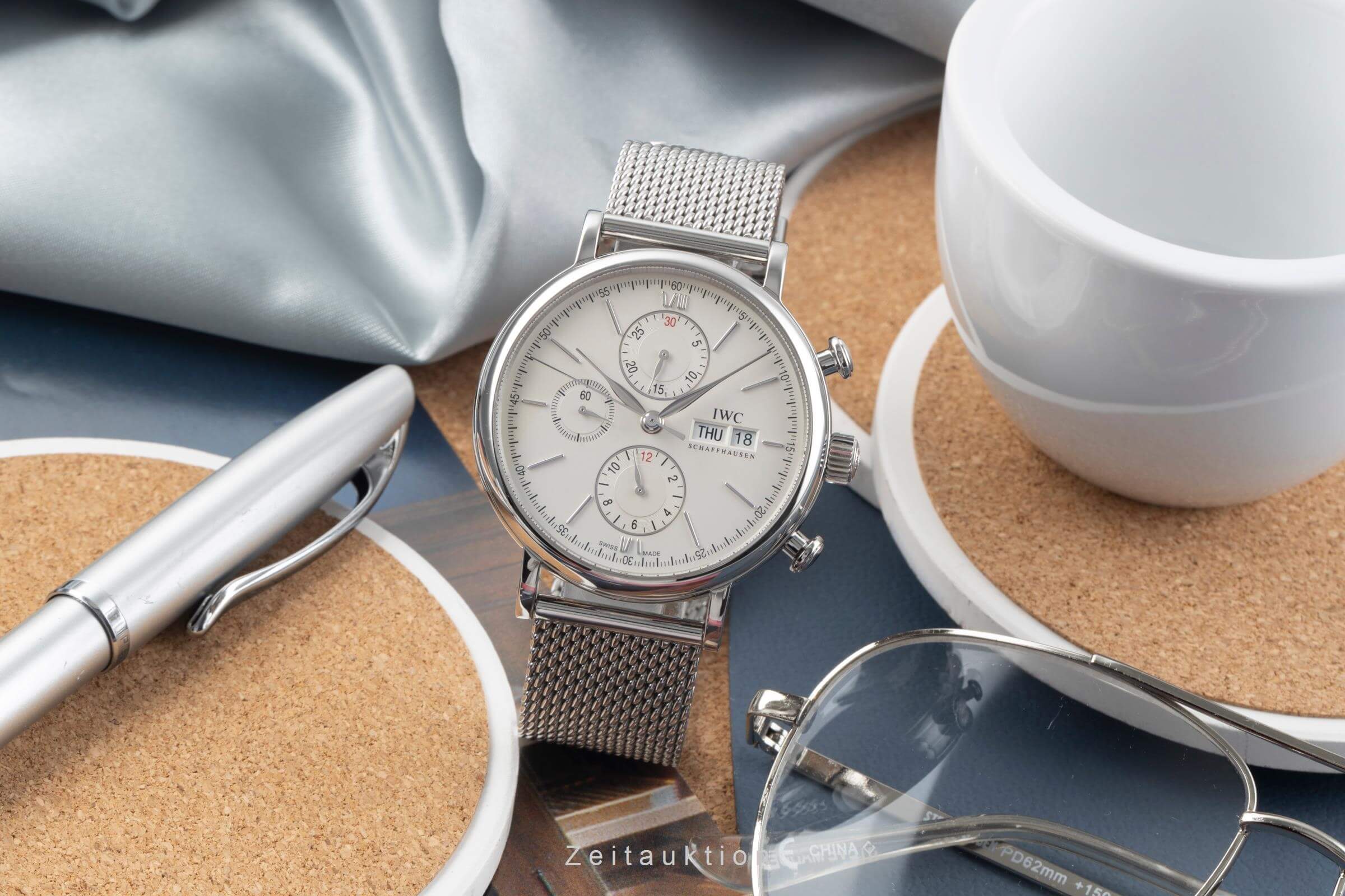 IWC Portofino chronograph steel automatic men's watch IW391009  [2405520]