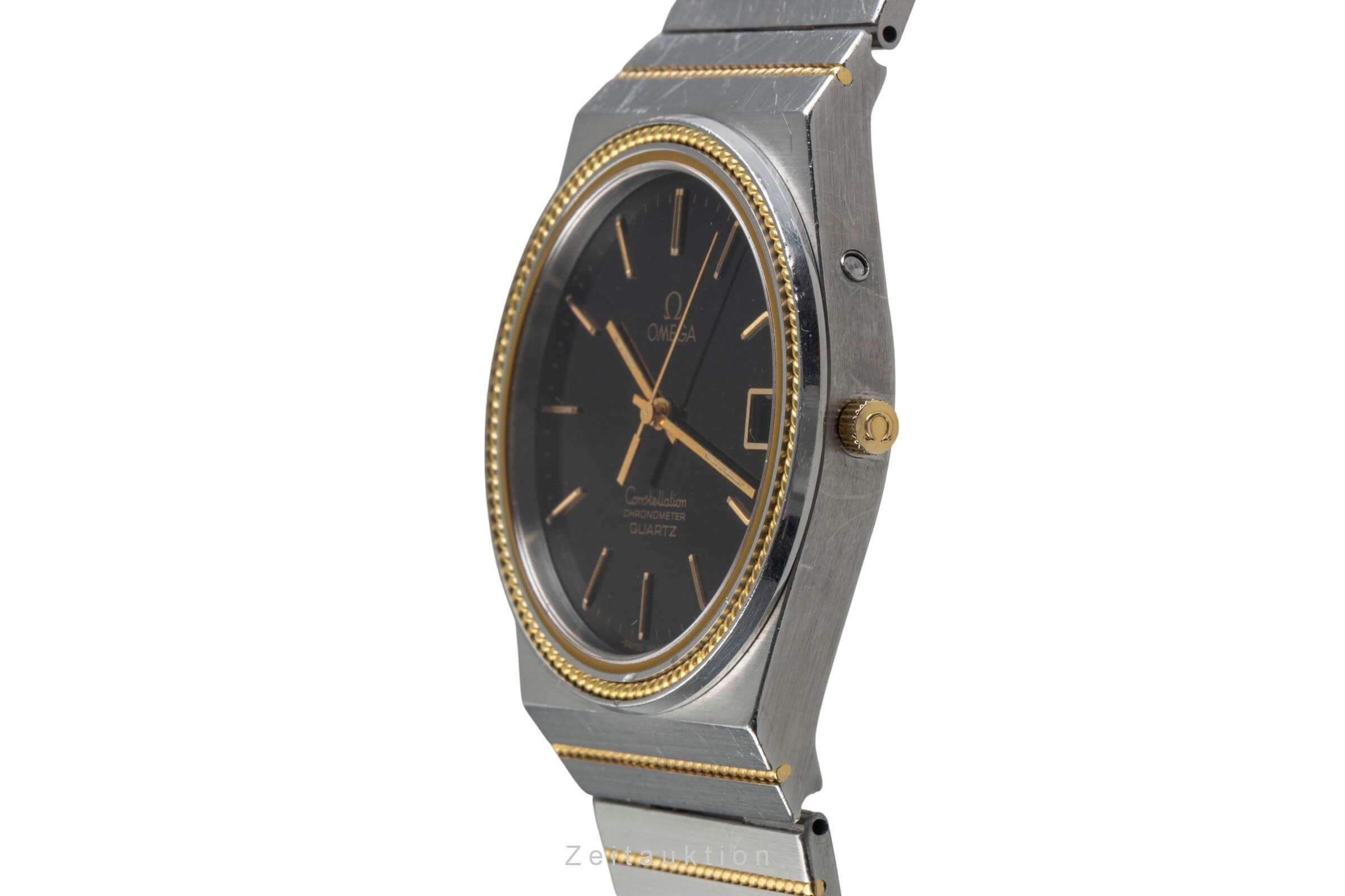 Omega Constellation acier / or  quartz montre pour hommes 198.0129   398.0858 Vintage  [2405553]