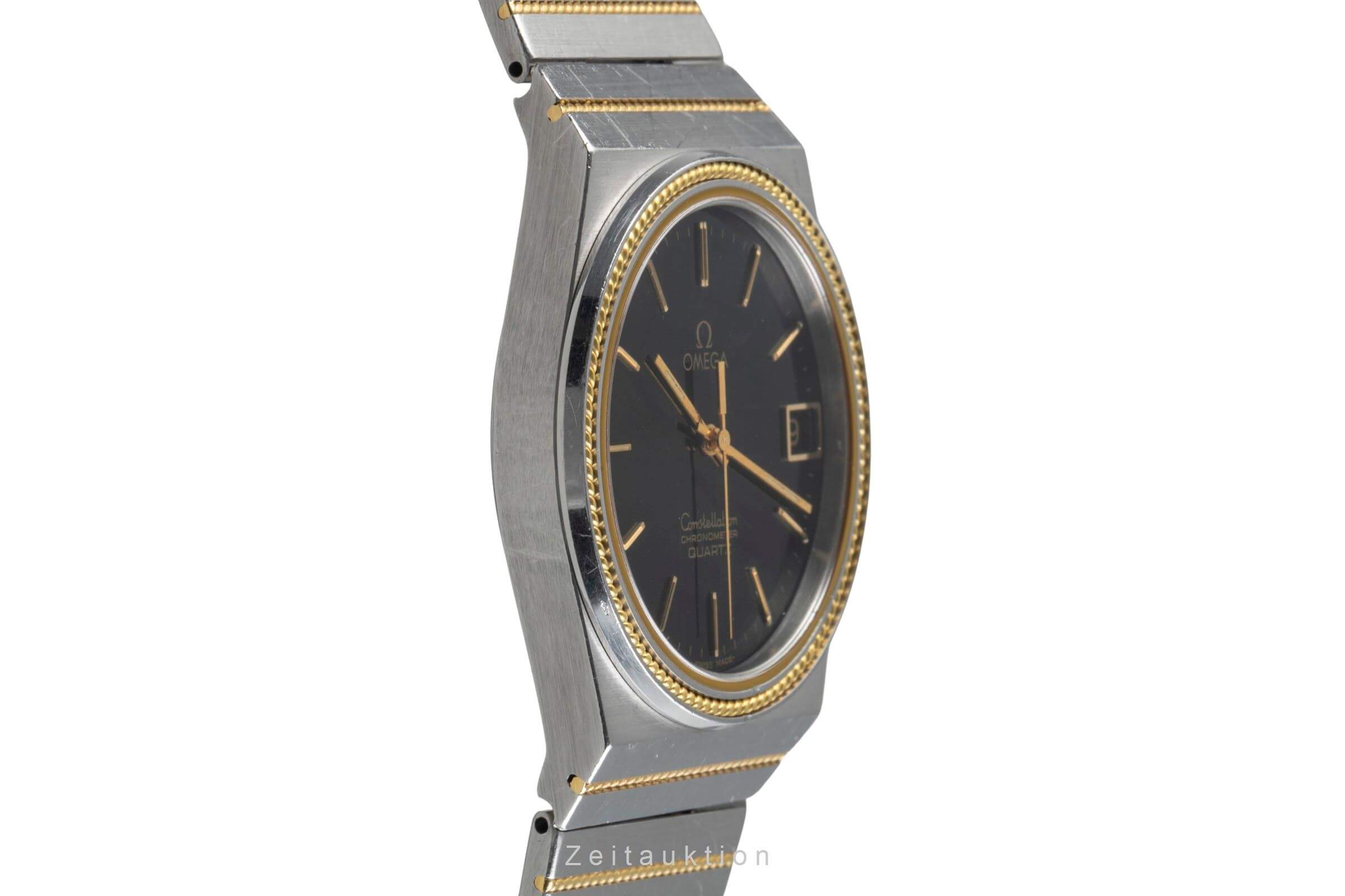 Omega Constellation acier / or  quartz montre pour hommes 198.0129   398.0858 Vintage  [2405553]