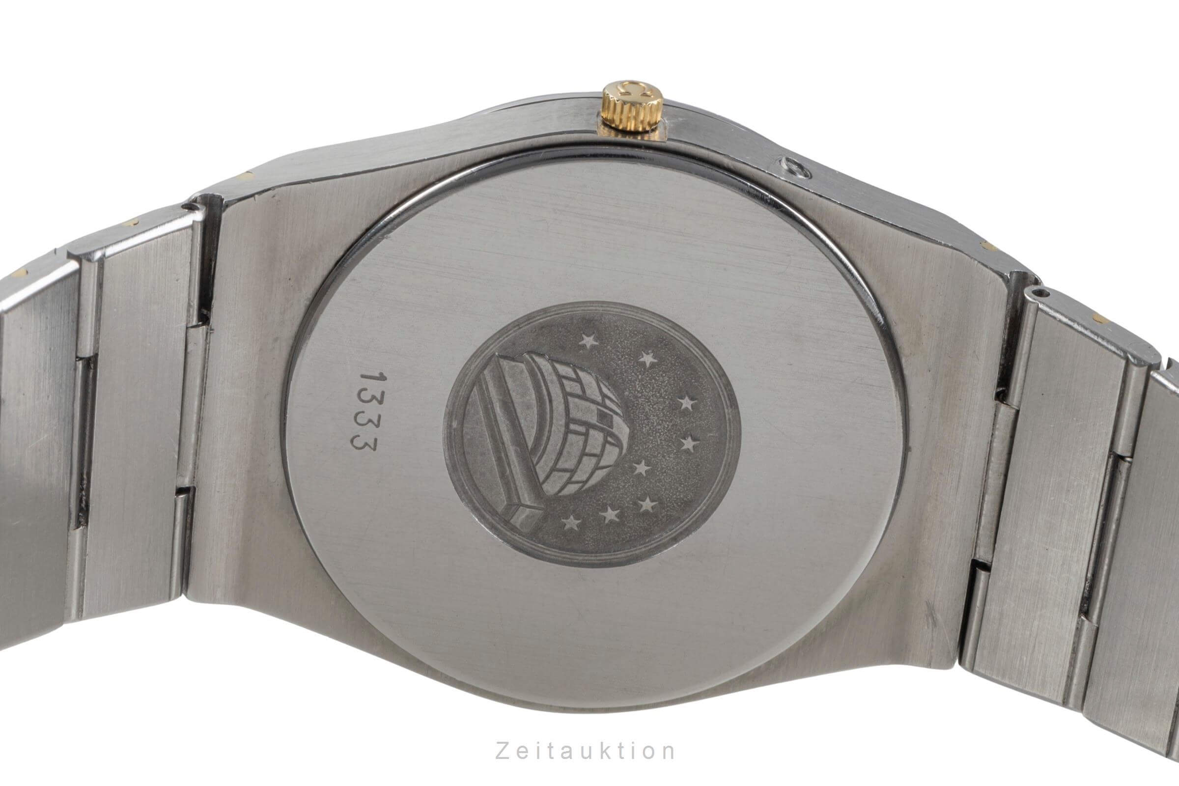 Omega Constellation acier / or  quartz montre pour hommes 198.0129   398.0858 Vintage  [2405553]