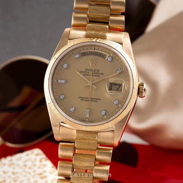 Rolex Day-Date oro 18 ct automatismo orologio da uomo 18248  [2405555]