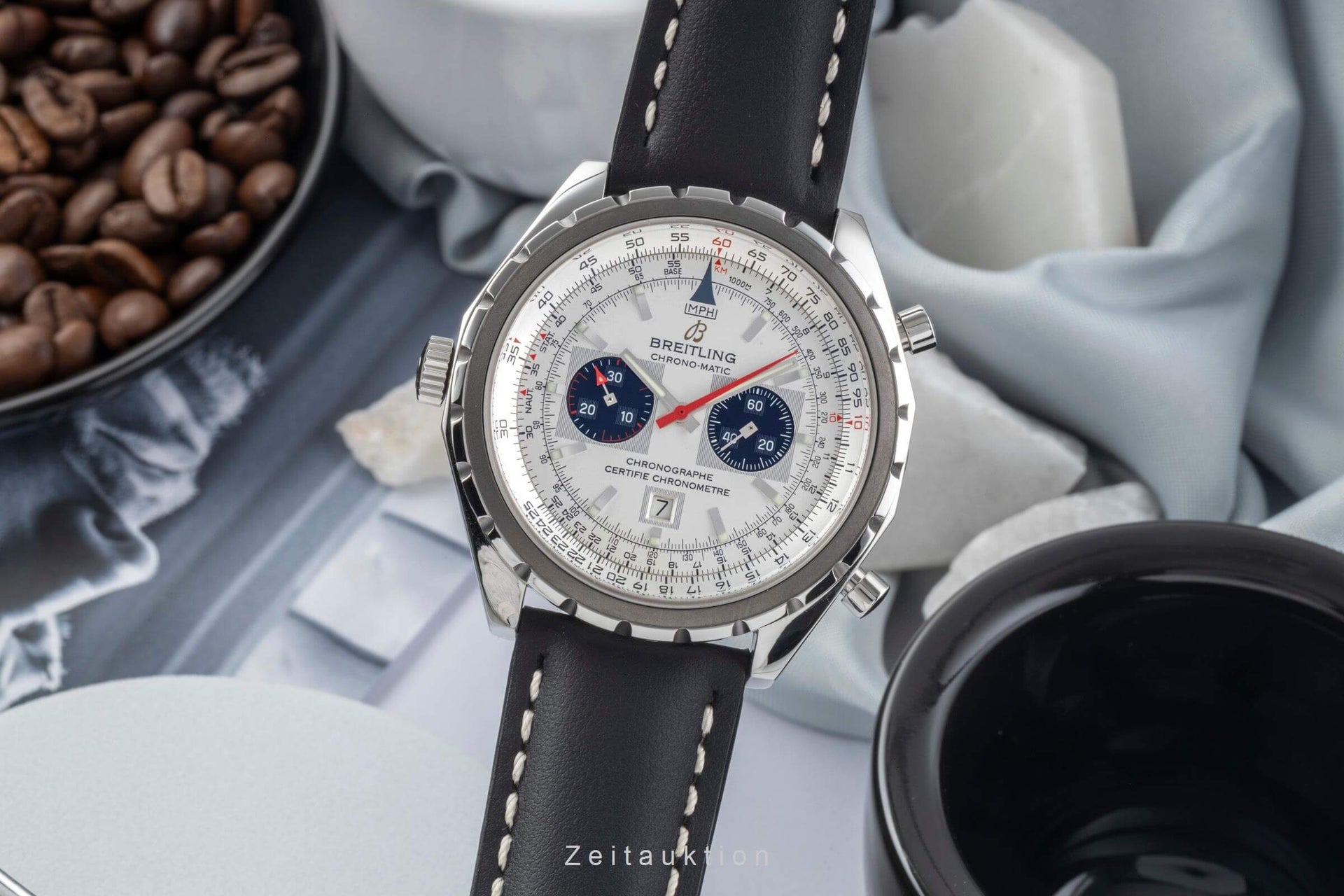 Chrono Matic chronograph steel automatic watch A41360 [ ]