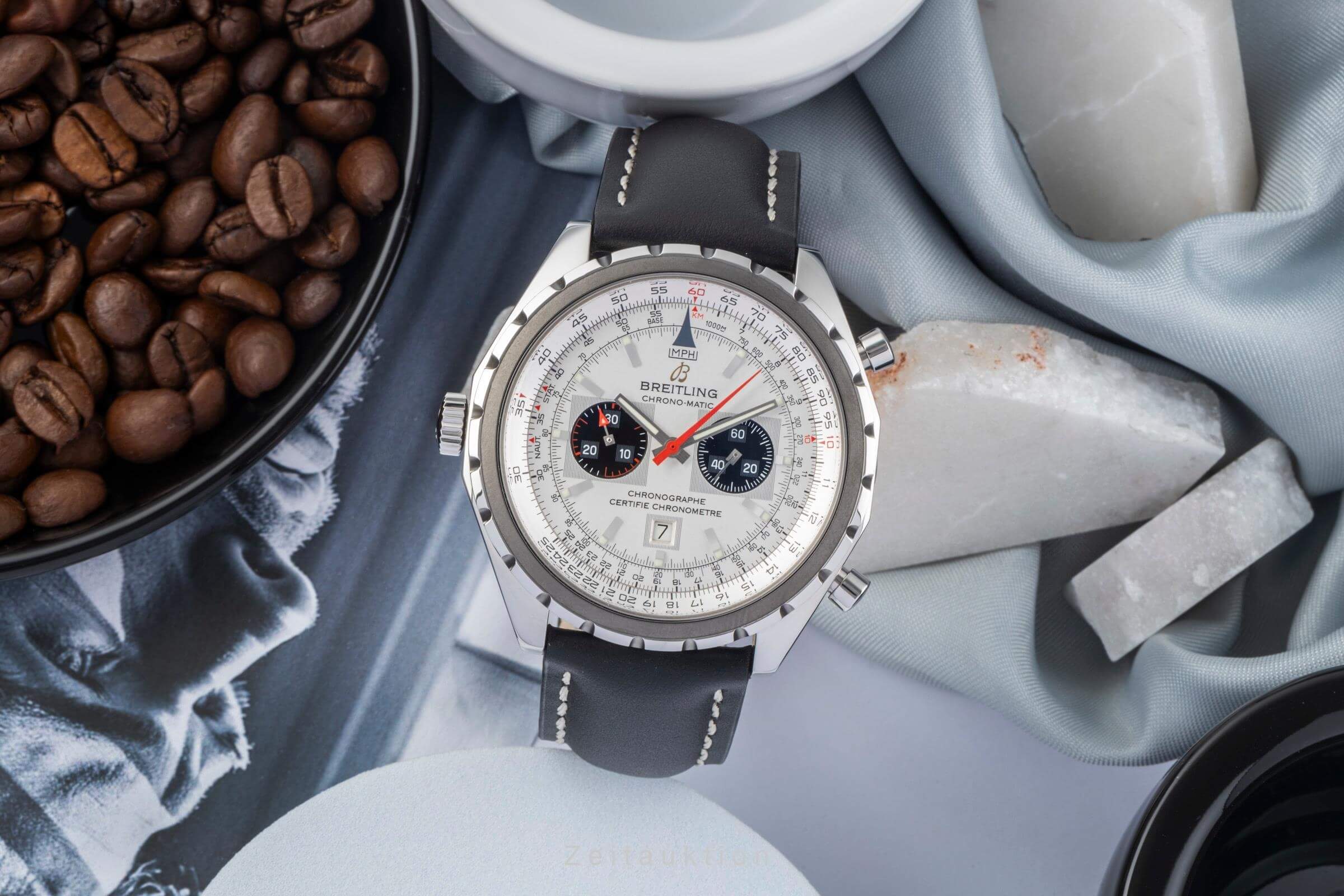 Breitling Chrono-Matic chronograph steel automatic men's watch A41360  [2405590]