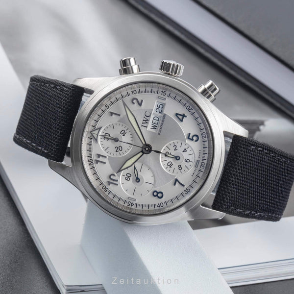 IWC Fliegerchronograph cronografo acciaio automatismo orologio da uomo IW370628  [2405593]