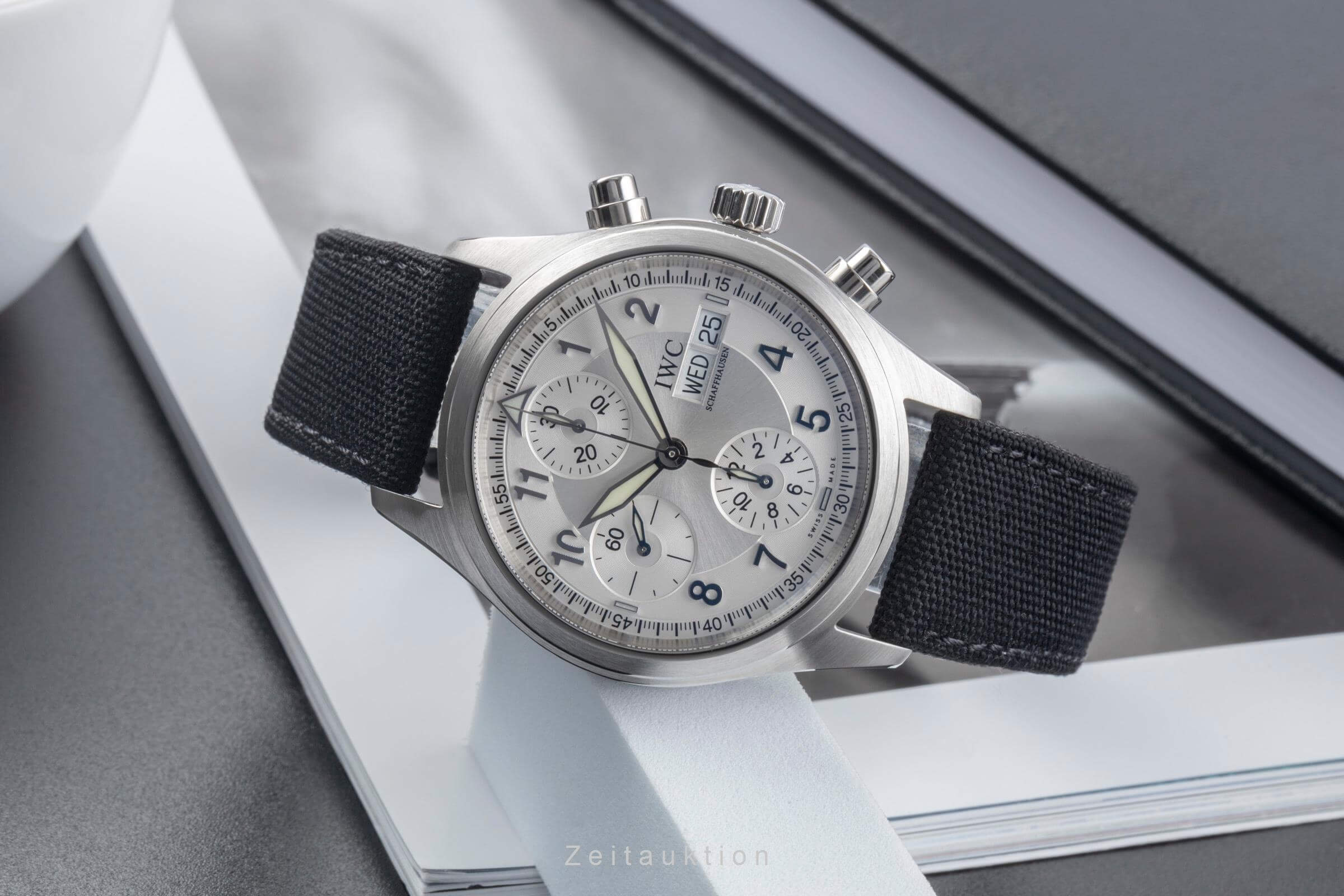 IWC Fliegerchronograph cronografo acciaio automatismo orologio da uomo IW370628  [2405593]