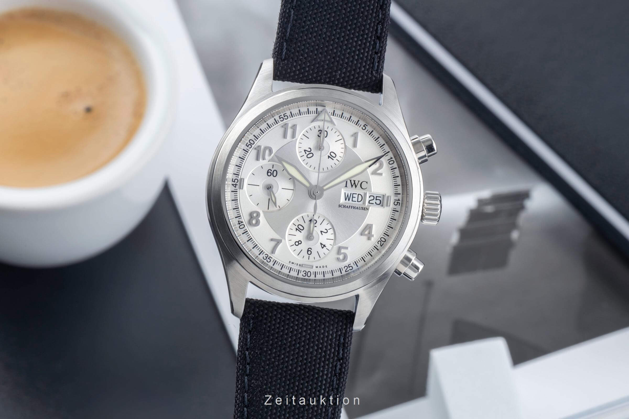 IWC Fliegerchronograph cronografo acciaio automatismo orologio da uomo IW370628  [2405593]