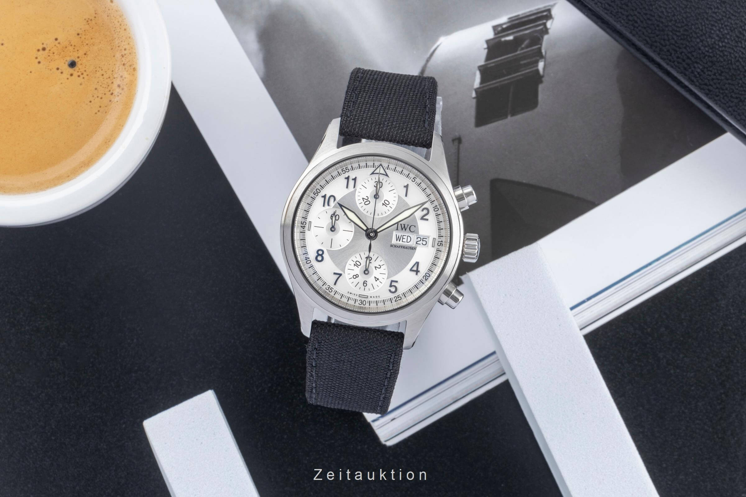 IWC Fliegerchronograph cronografo acciaio automatismo orologio da uomo IW370628  [2405593]