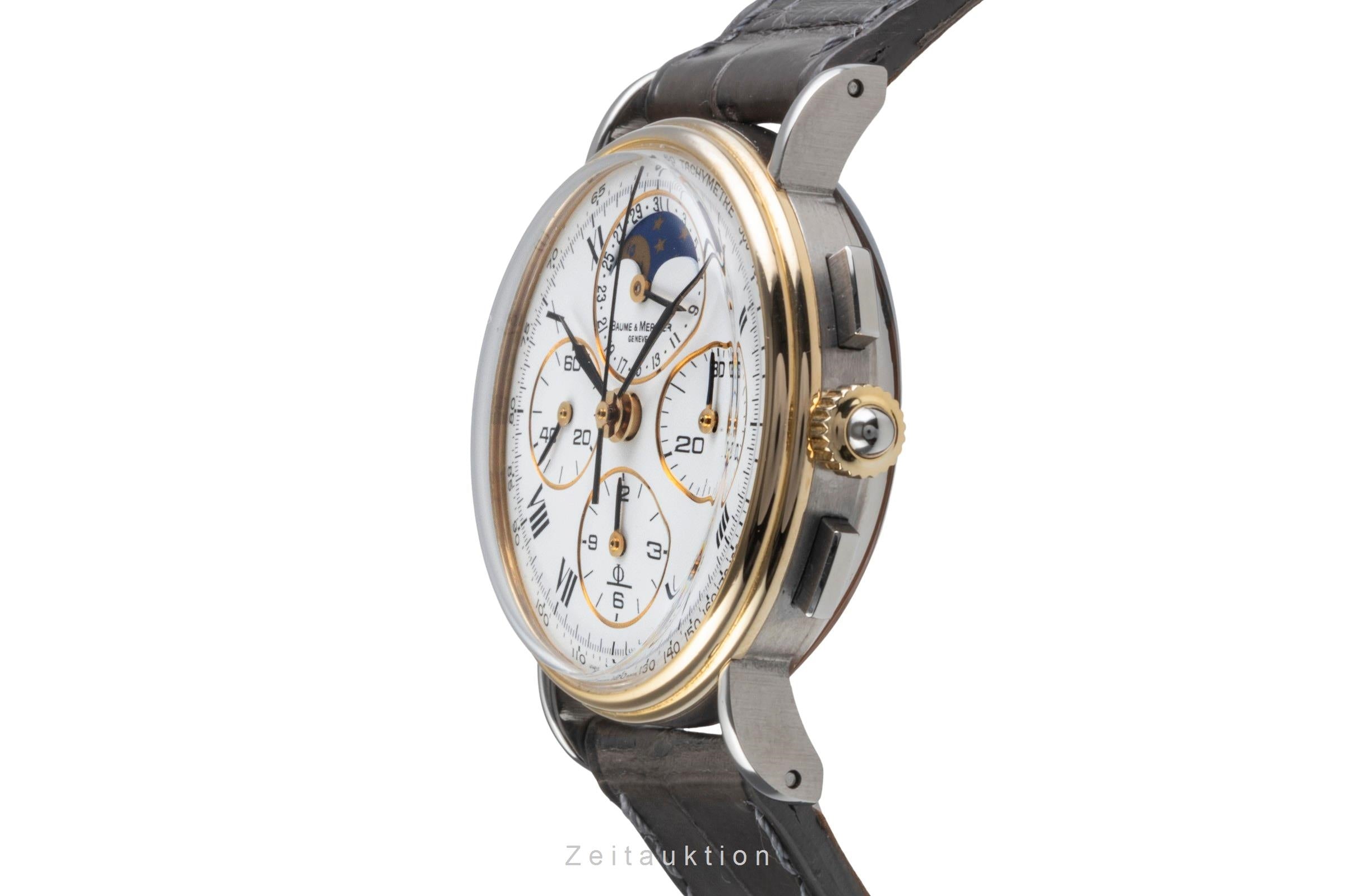 Baume & Mercier chronographe acier / or  à remontage manuel unisexe 6102.099  [2405633]