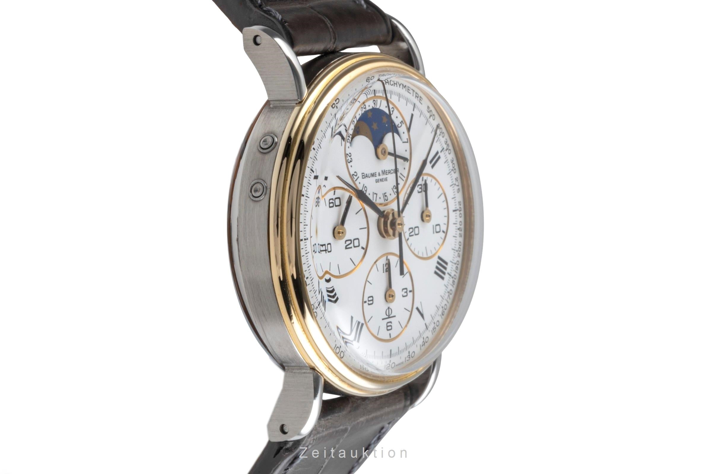 Baume & Mercier chronographe acier / or  à remontage manuel unisexe 6102.099  [2405633]