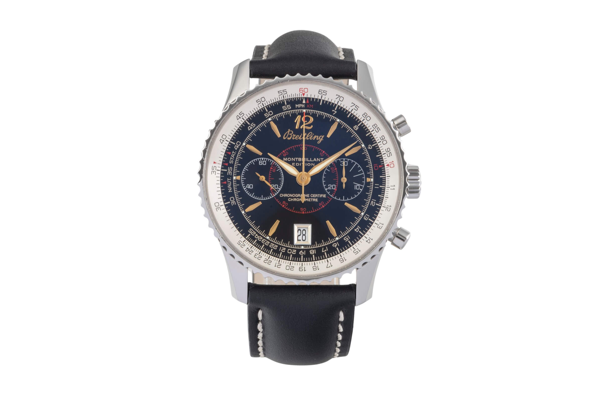 Breitling Navitimer chronograph steel manual winding men's watch A48330  [2405705]