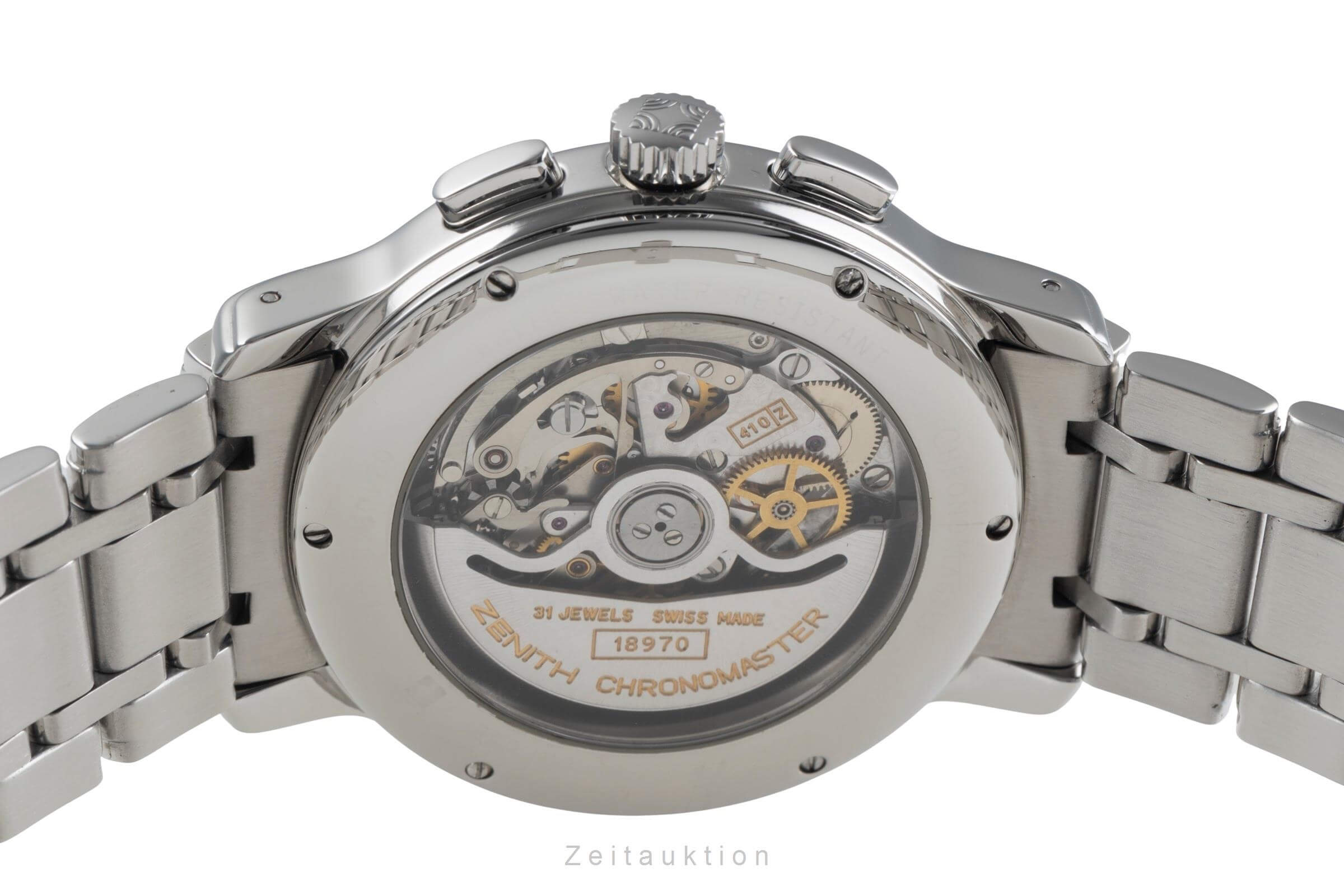 Zenith El Primero chronographe acier automatique montre pour hommes 02-240-410  [2405763]