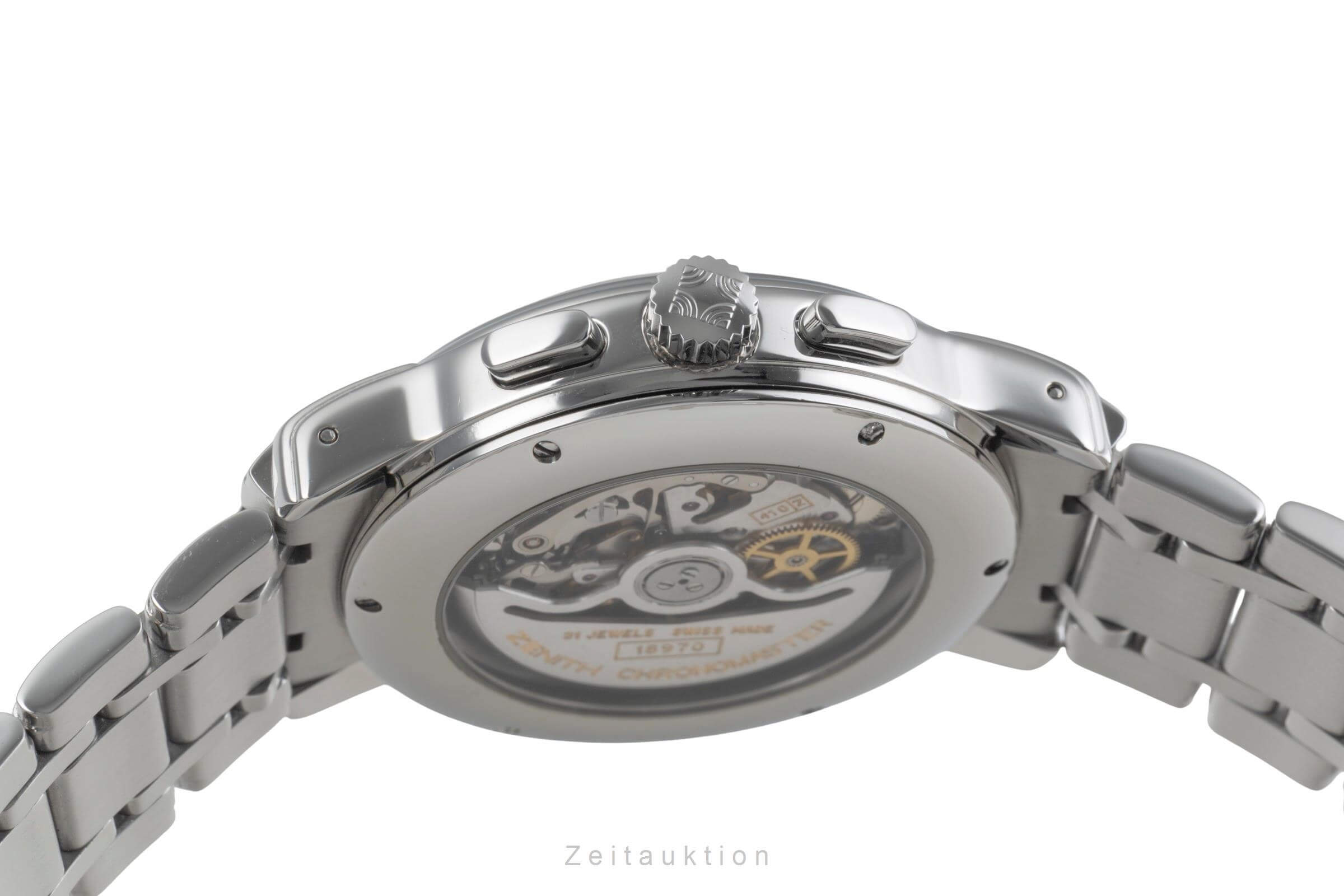 Zenith El Primero chronographe acier automatique montre pour hommes 02-240-410  [2405763]