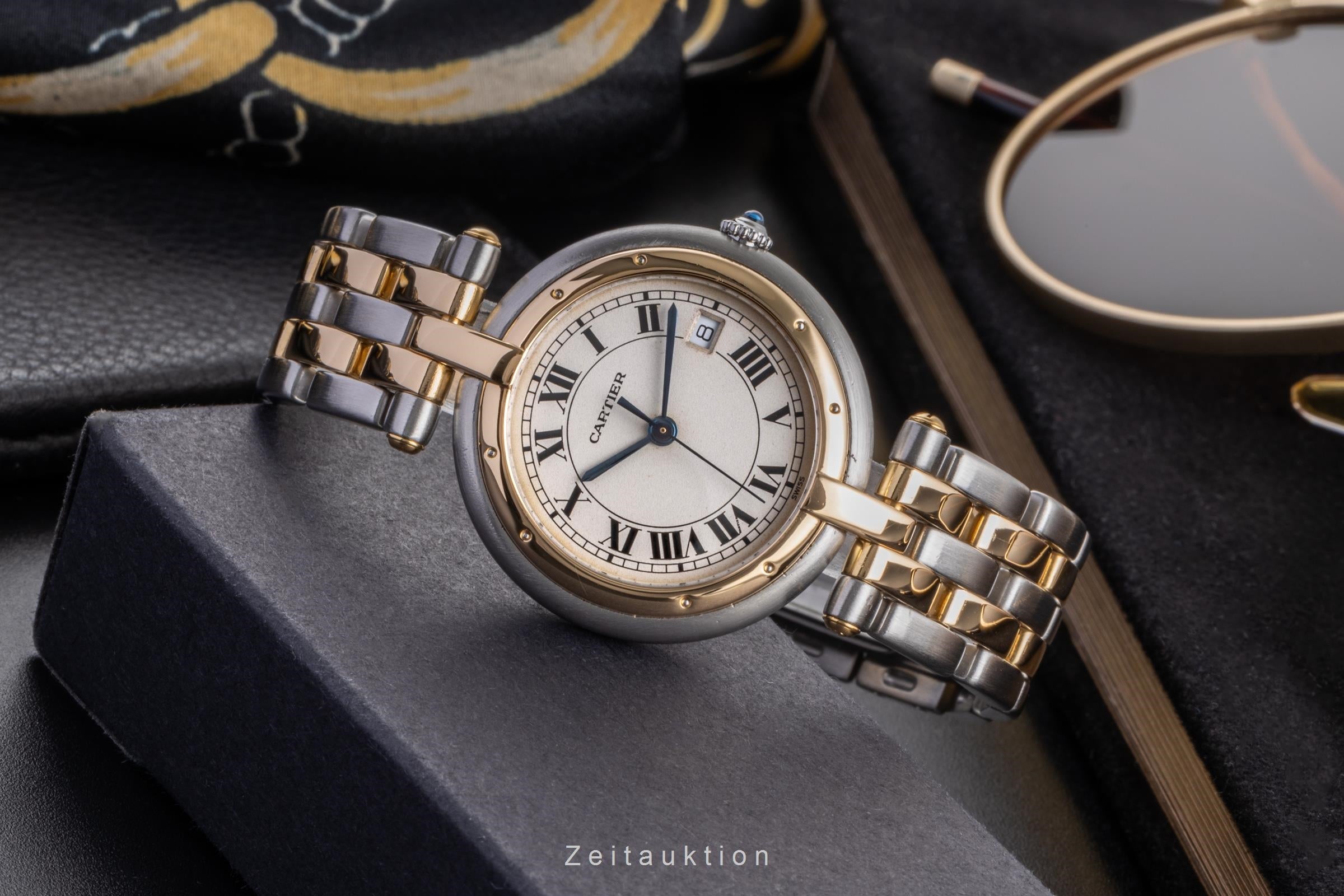 Cartier Panthere acero / oro cuarzo reloj para damas  183964  [2405773]