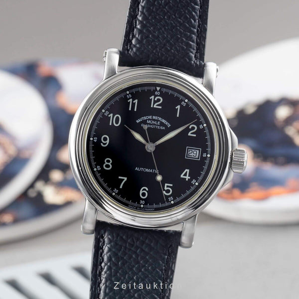 Mühle City-Automatic-XIII Edelstahl Automatik Herrenuhr Ref. M1-24-10 Papiere [2405811]