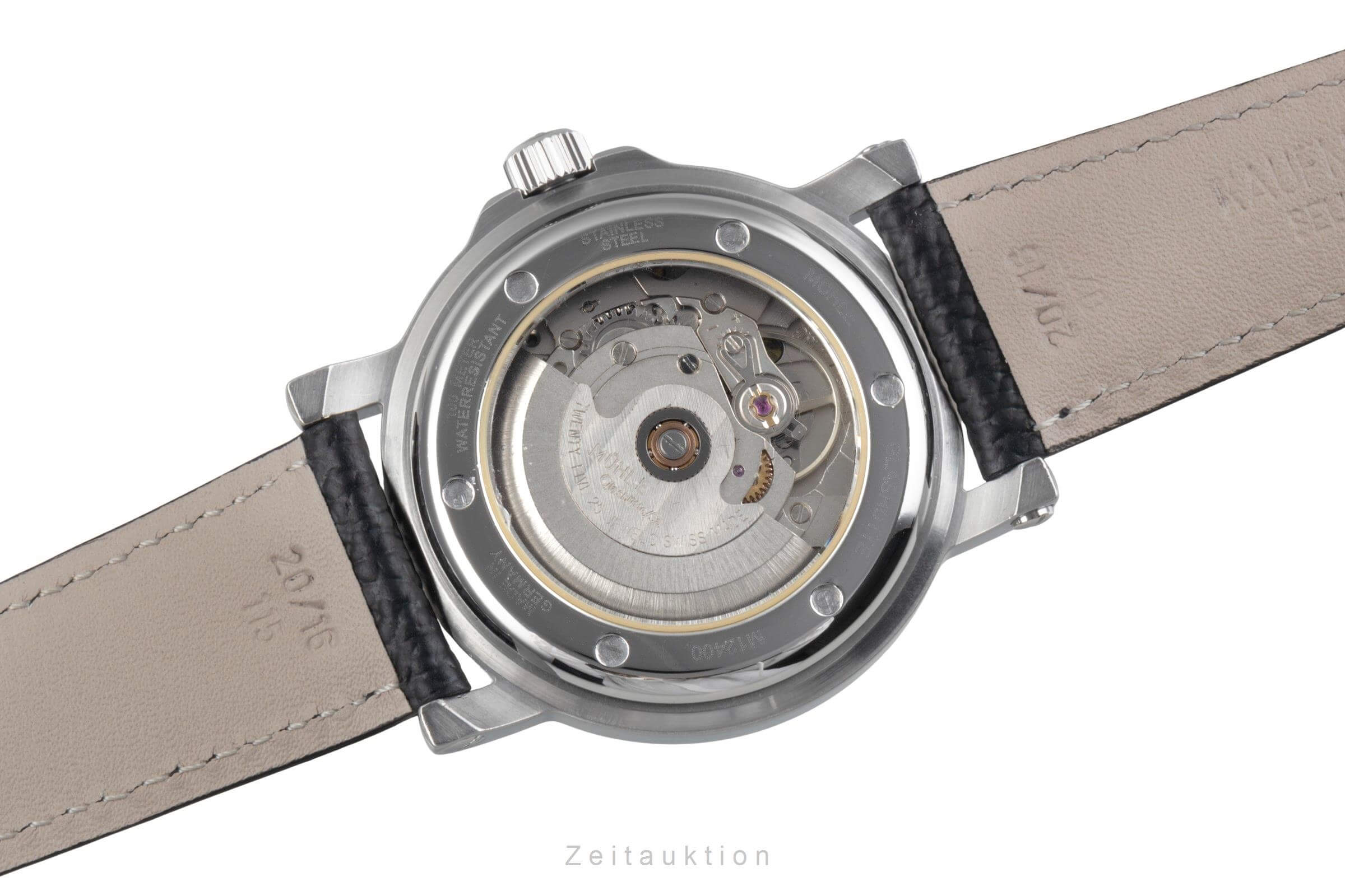 Mühle City-Automatic-XIII Edelstahl Automatik Herrenuhr Ref. M1-24-10 Papiere [2405811]