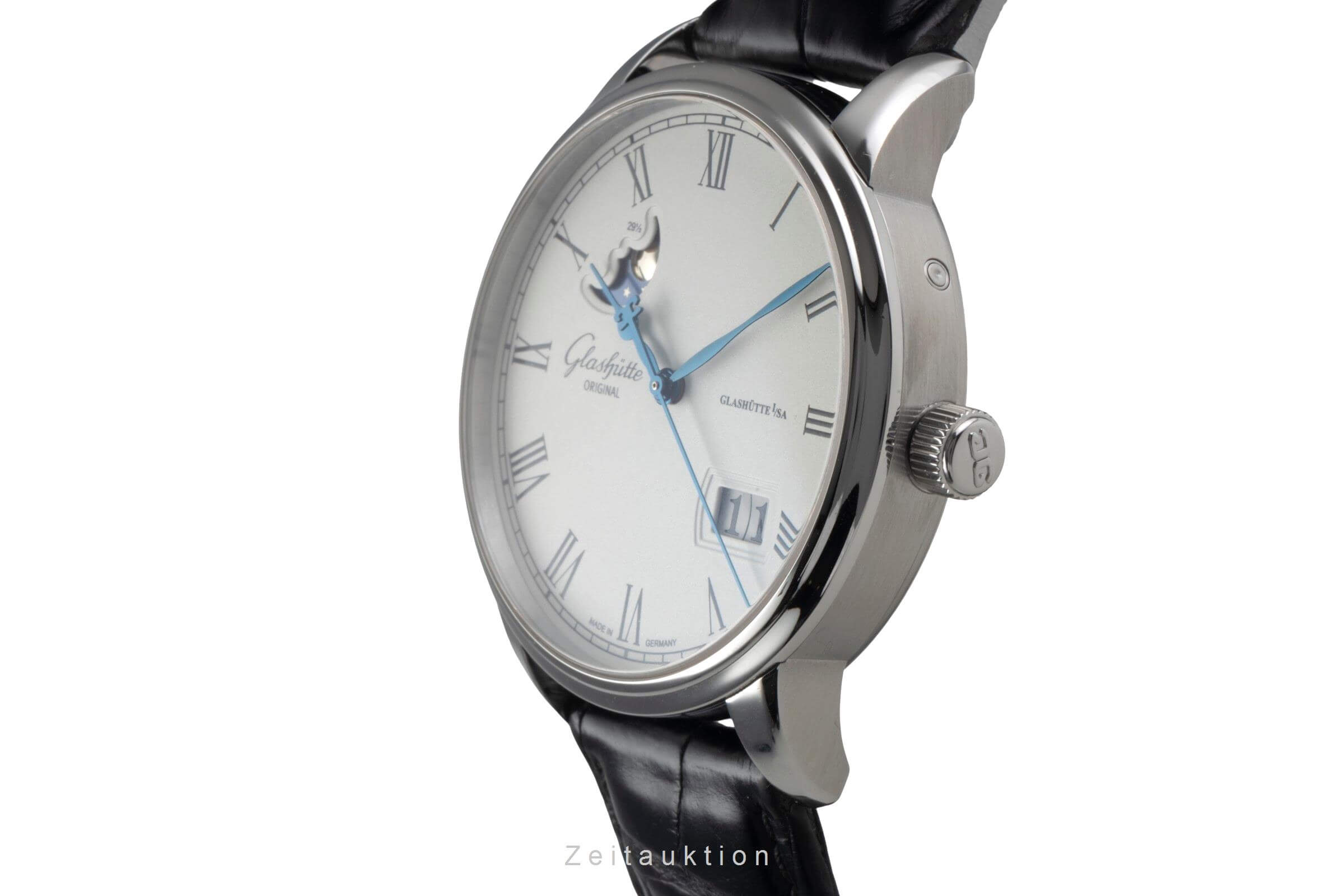 Glashütte Senator steel automatic men's watch 100-04-32-12-14 VP: 12000EUR  [2405822]