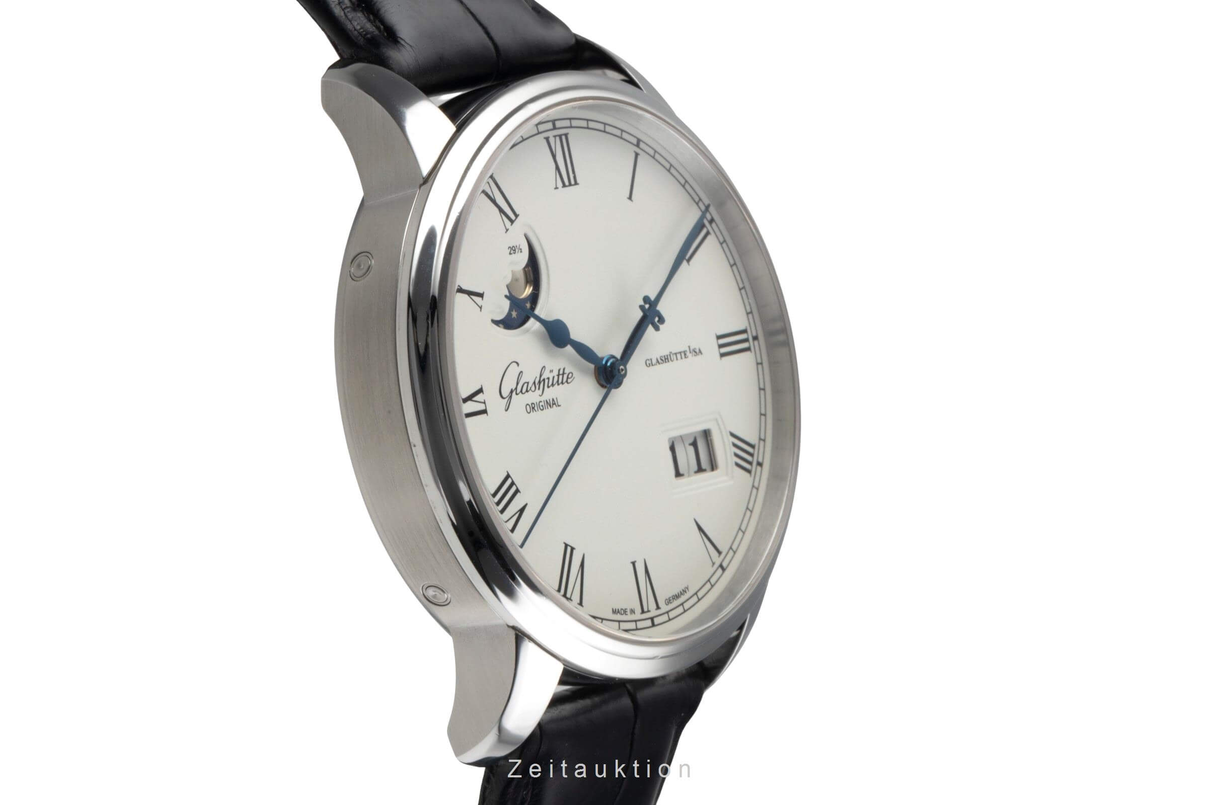 Glashütte Senator steel automatic men's watch 100-04-32-12-14 VP: 12000EUR  [2405822]