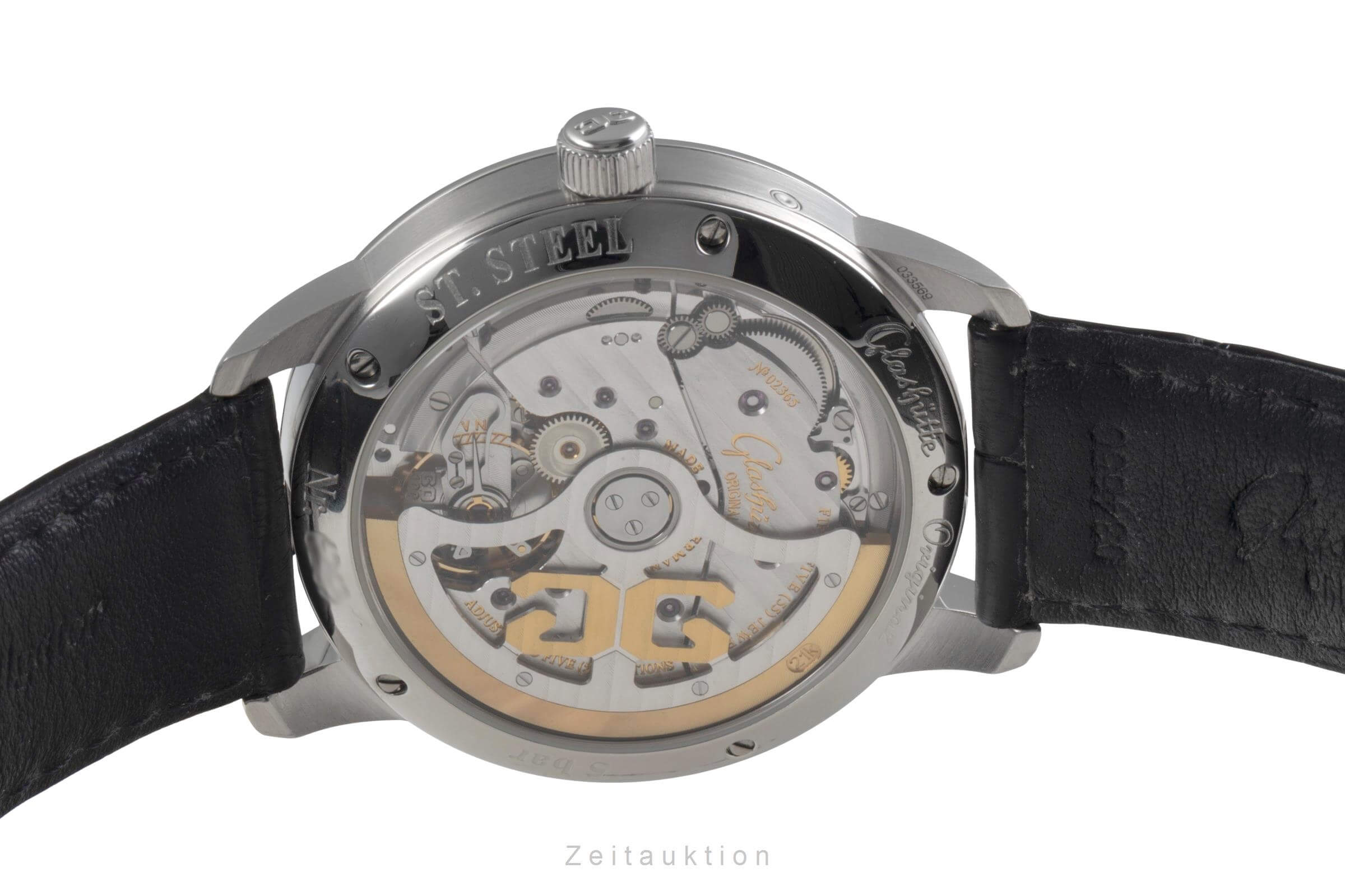 Glashütte Senator steel automatic men's watch 100-04-32-12-14 VP: 12000EUR  [2405822]