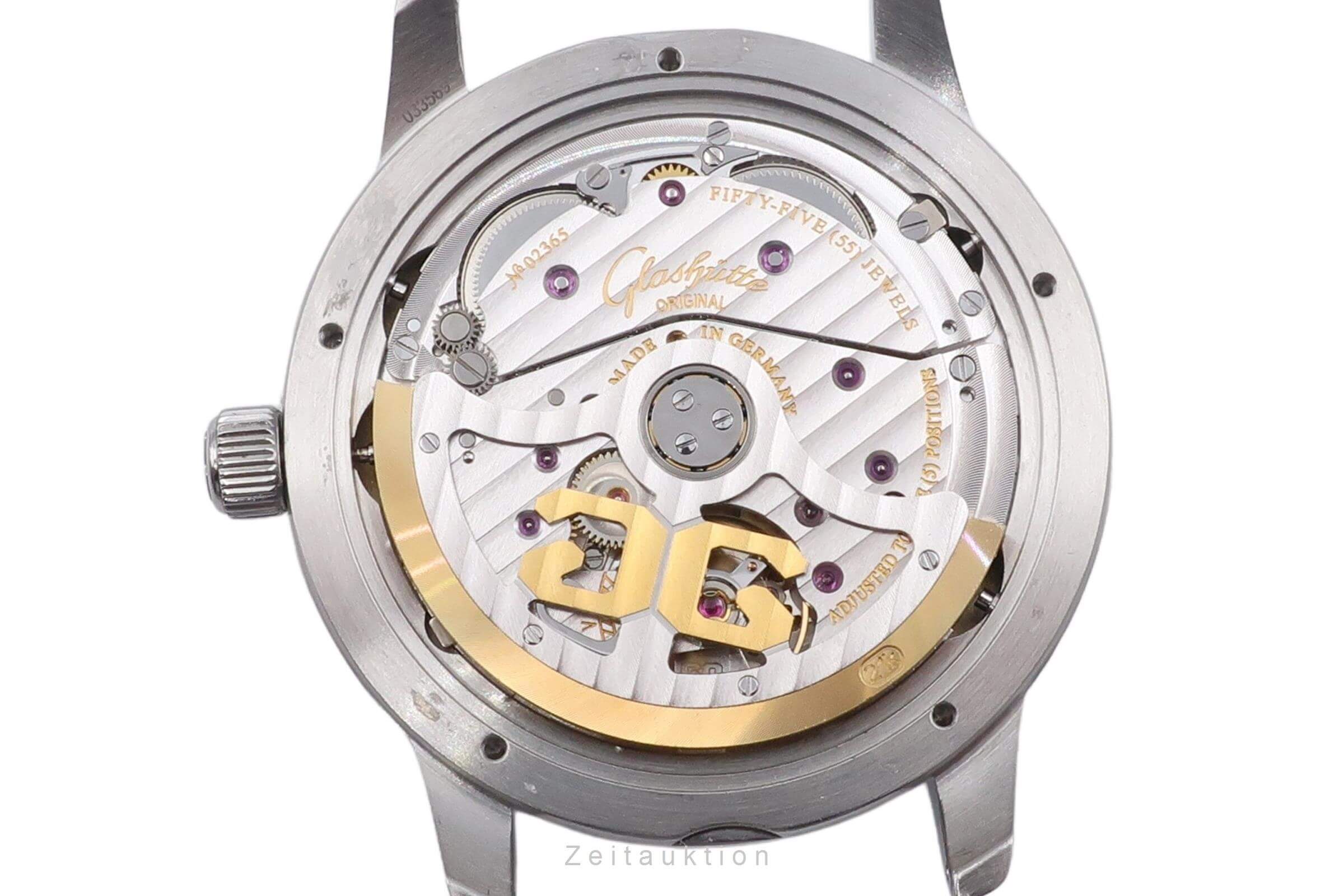 Glashütte Senator steel automatic men's watch 100-04-32-12-14 VP: 12000EUR  [2405822]